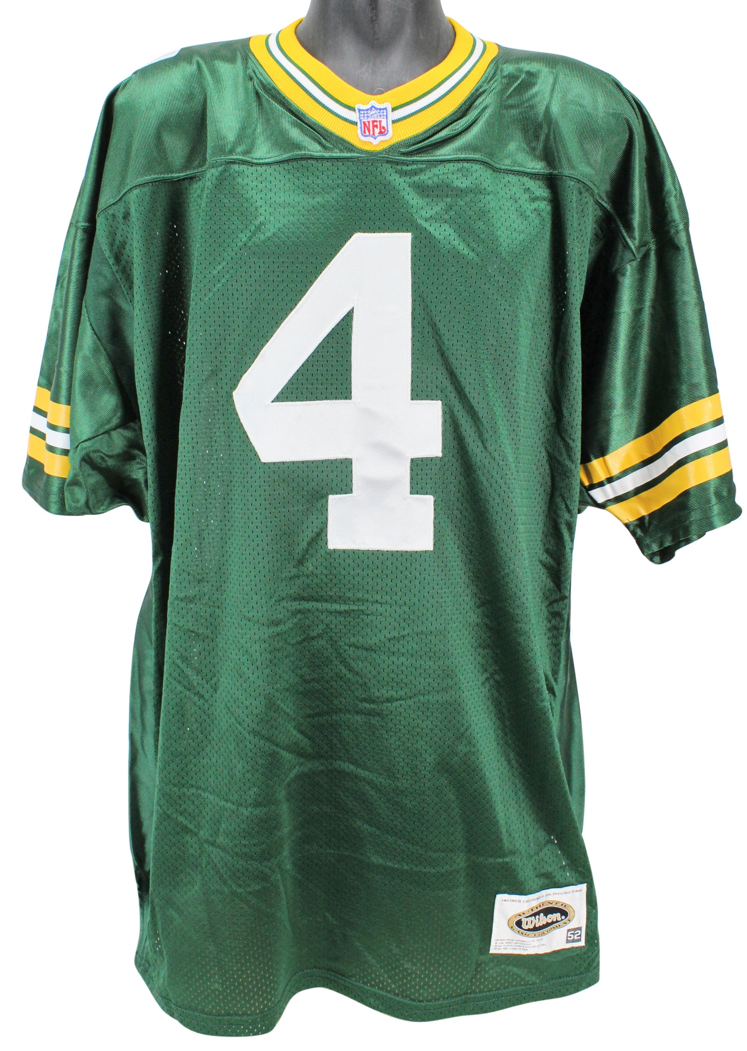Packers Brett Favre Authentic Signed Green Authentic Wilson Jersey BAS #H92247