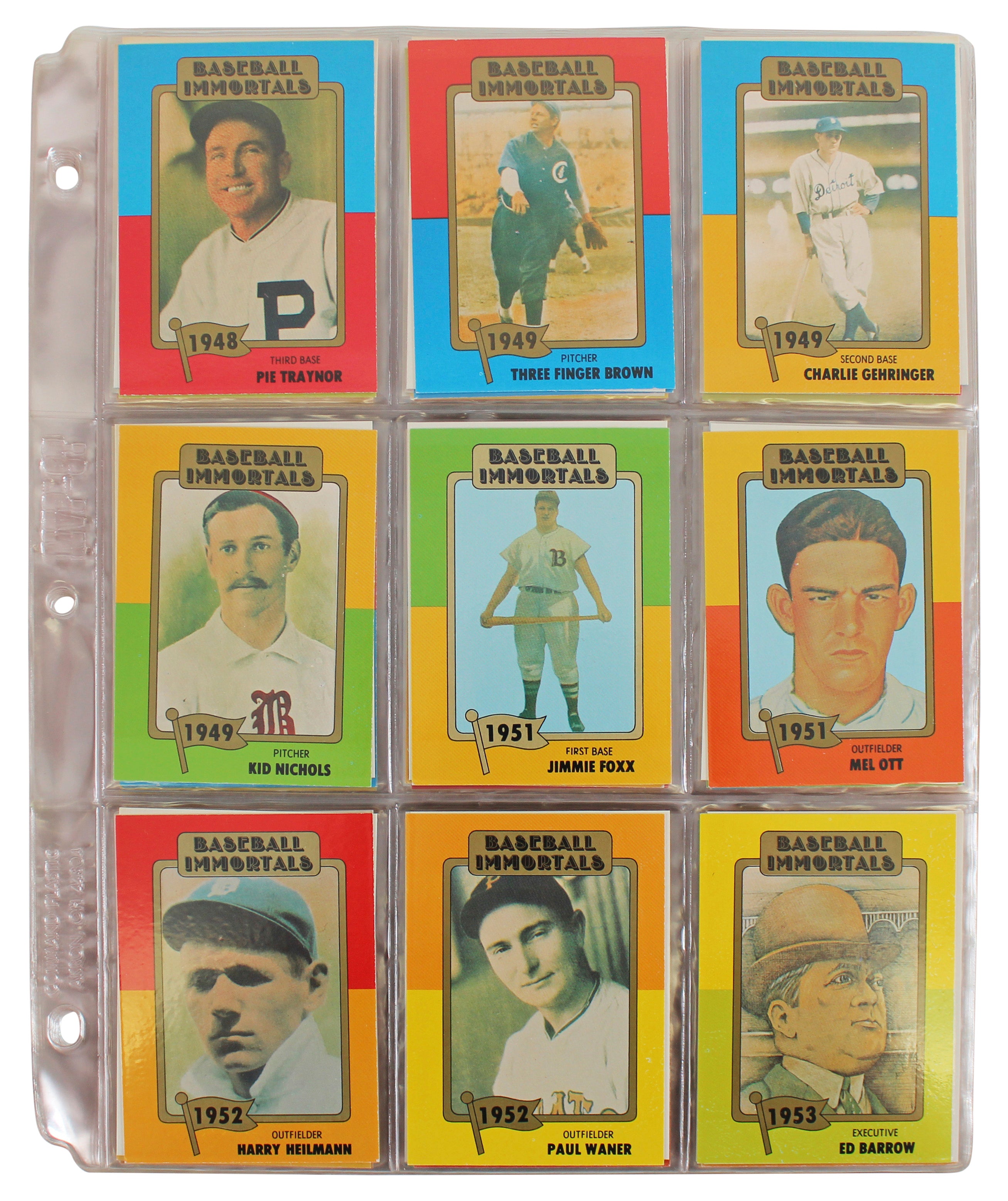 1980-87 SSPC Hall of Fame Baseball Immortals Complete Set Un-signed