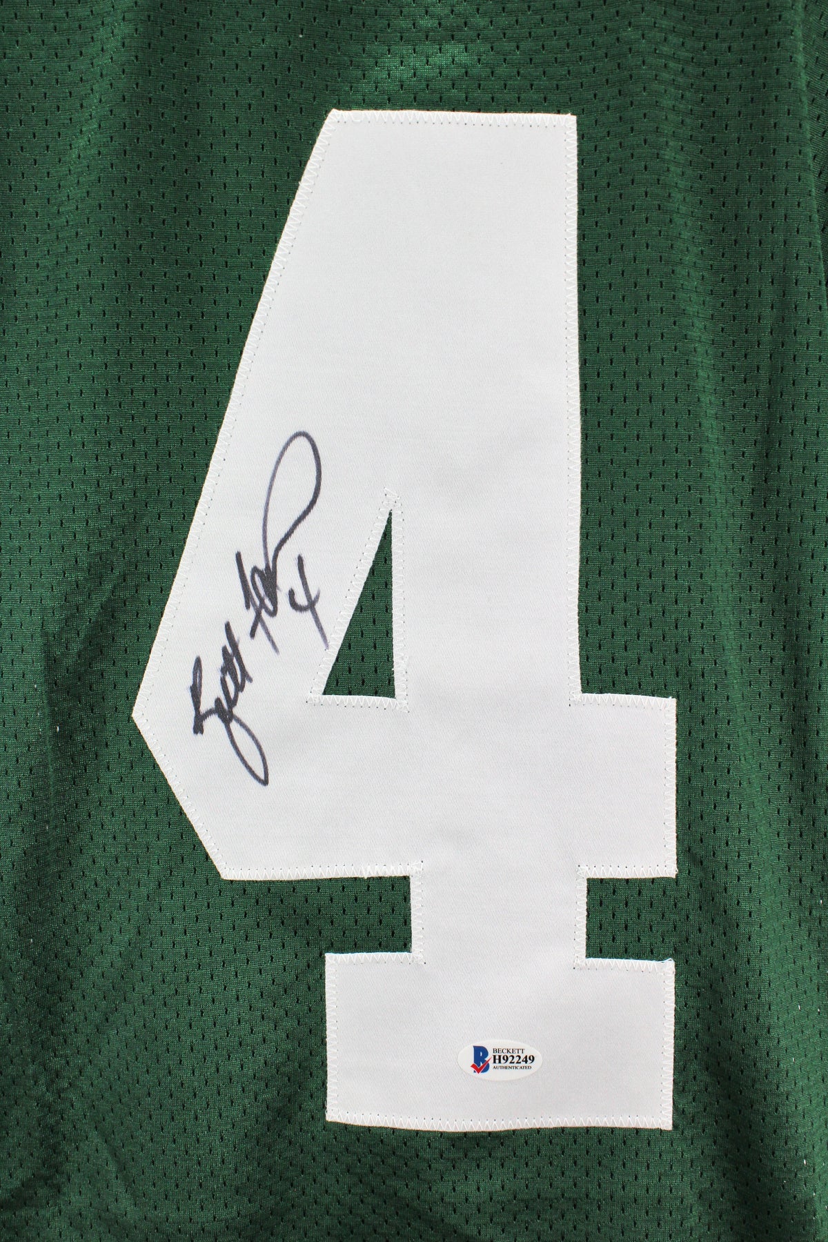Packers Brett Favre Authentic Signed Green Authentic Wilson Jersey BAS #H92249