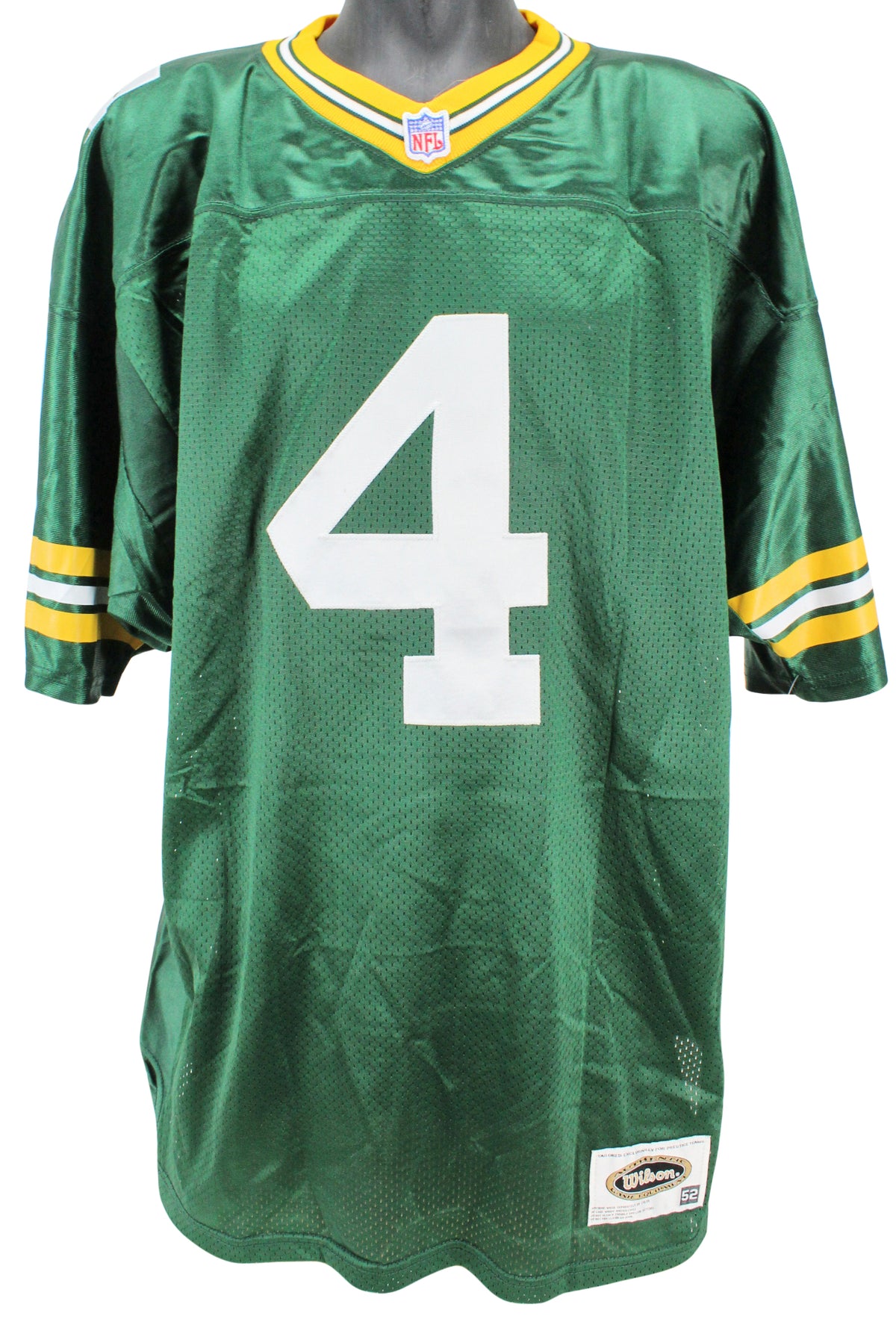 Packers Brett Favre Authentic Signed Green Authentic Wilson Jersey BAS #H92249