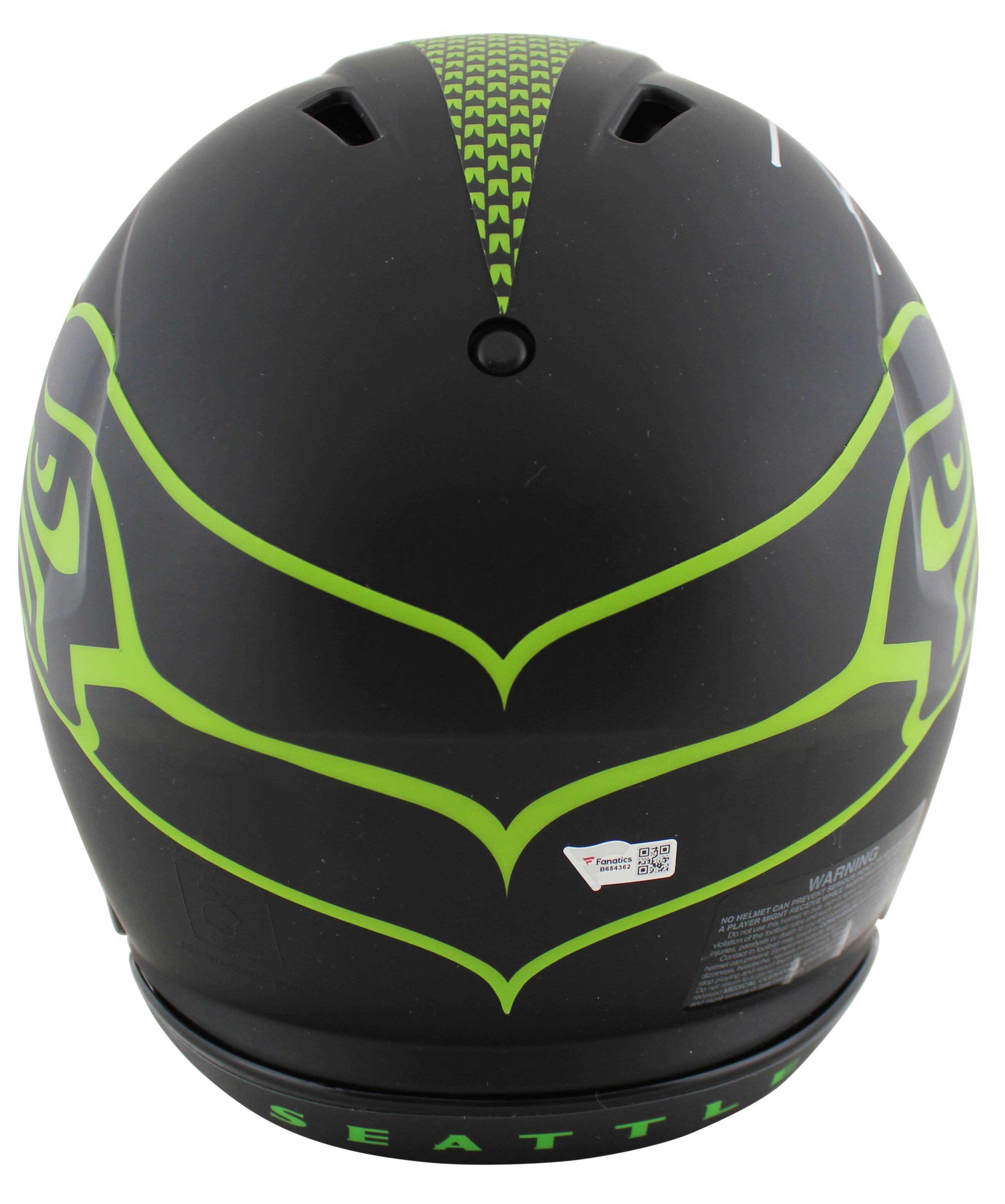Seahawks Russell Wilson "12s" Signed Eclipse Full Size Speed Proline Helmet Fan
