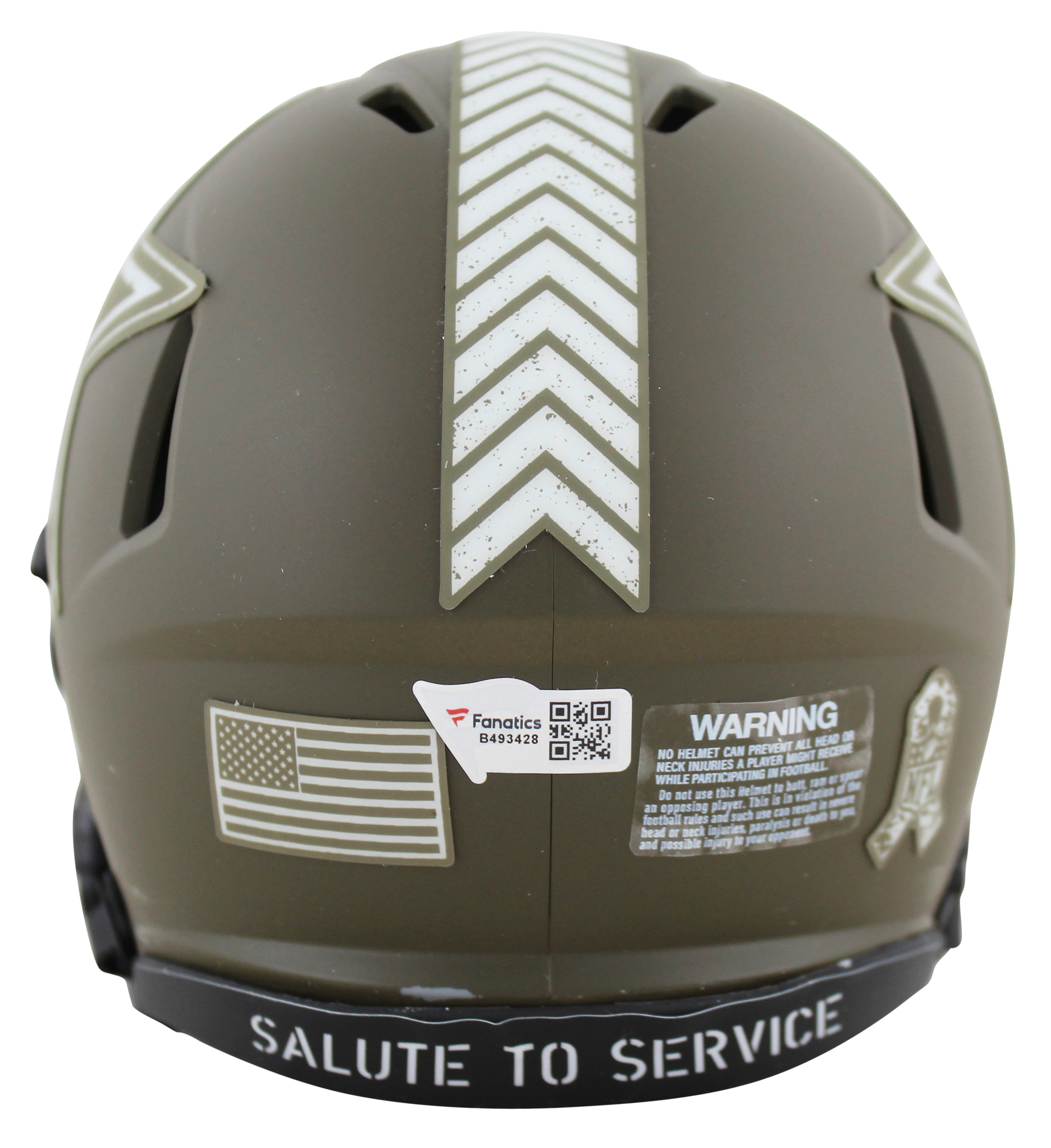 Cowboys CeeDee Lamb Signed Salute To Service Speed Mini Helmet Fanatics