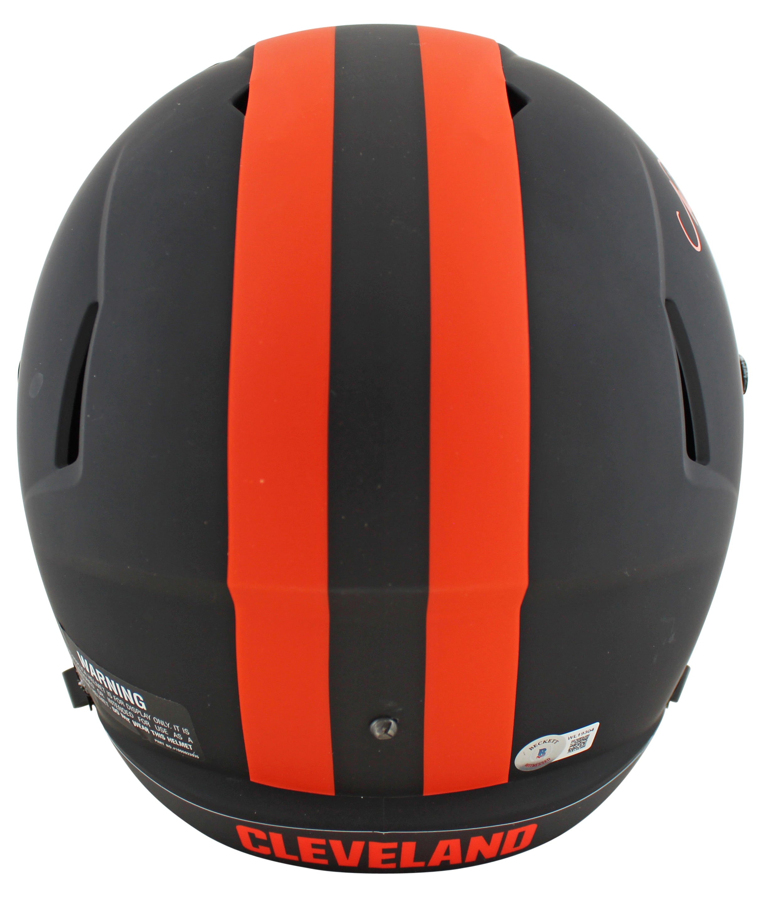 Browns Nick Chubb Signed Eclipse Full Size Speed Rep Helmet BAS Witnessed