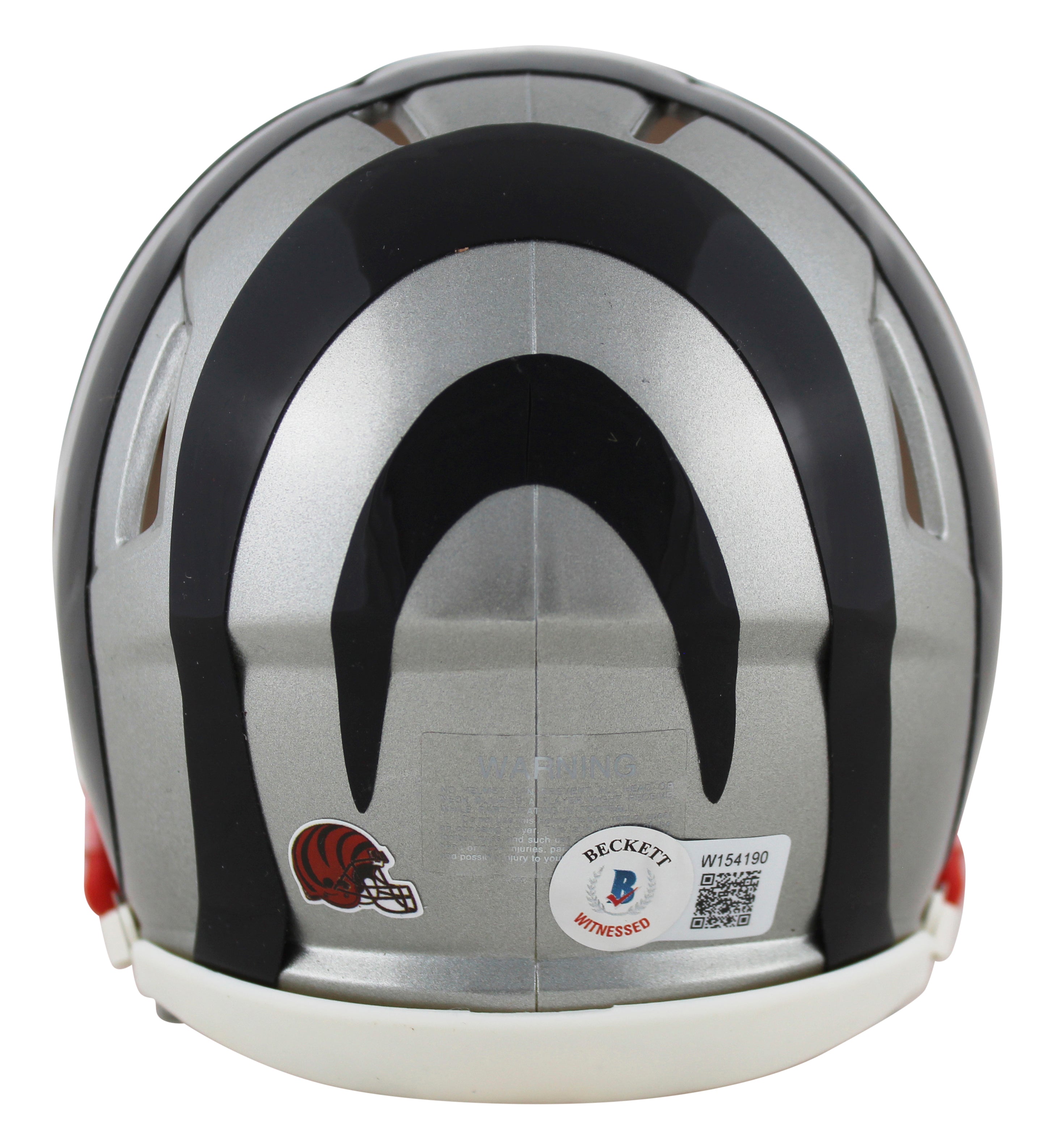 Bengals Tee Higgins Authentic Signed Flash Speed Mini Helmet W/ Case BAS Witness