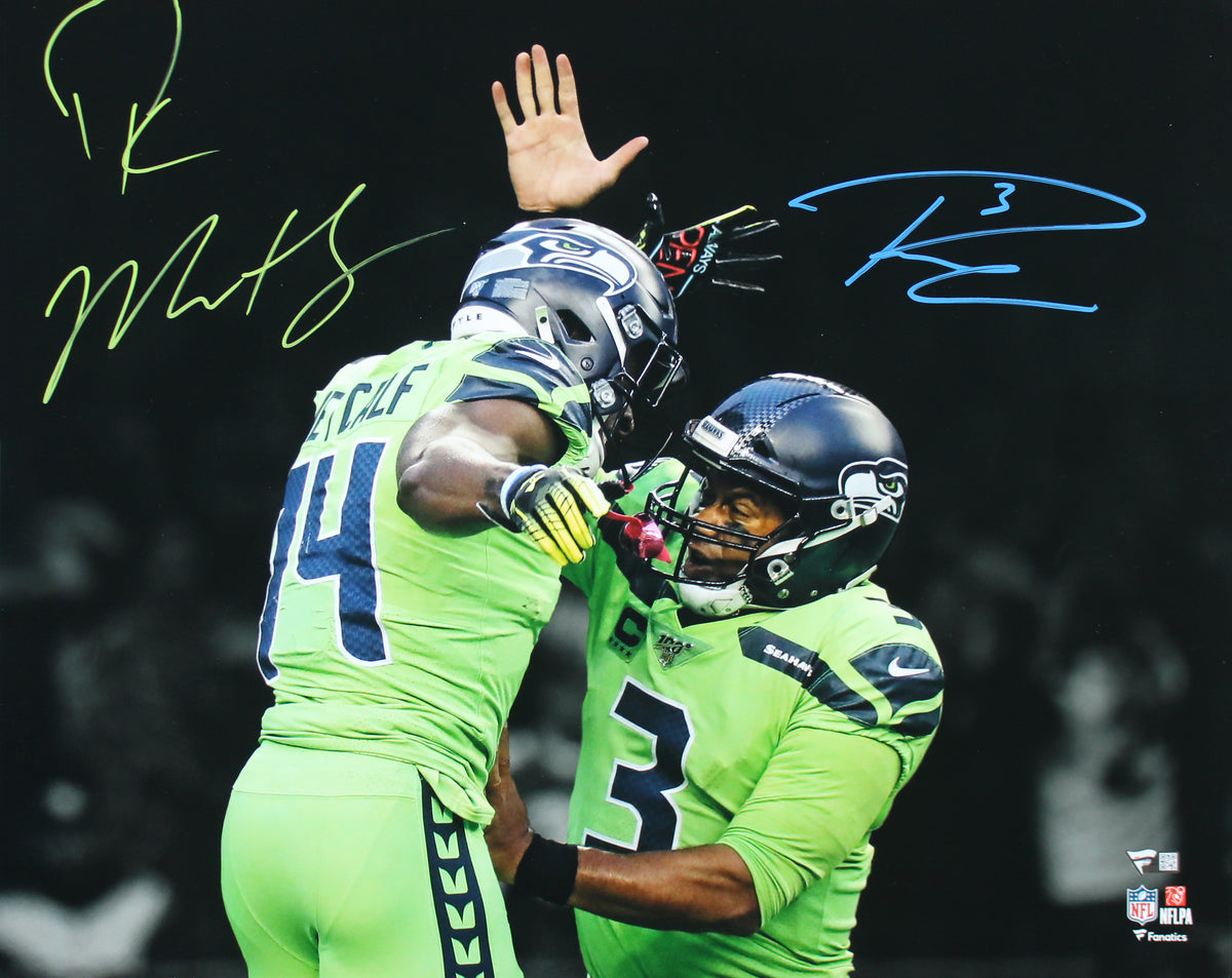 Seahawks D.K. Metcalf & Russell Wilson Authentic Signed 16x20 Photo Fanatics