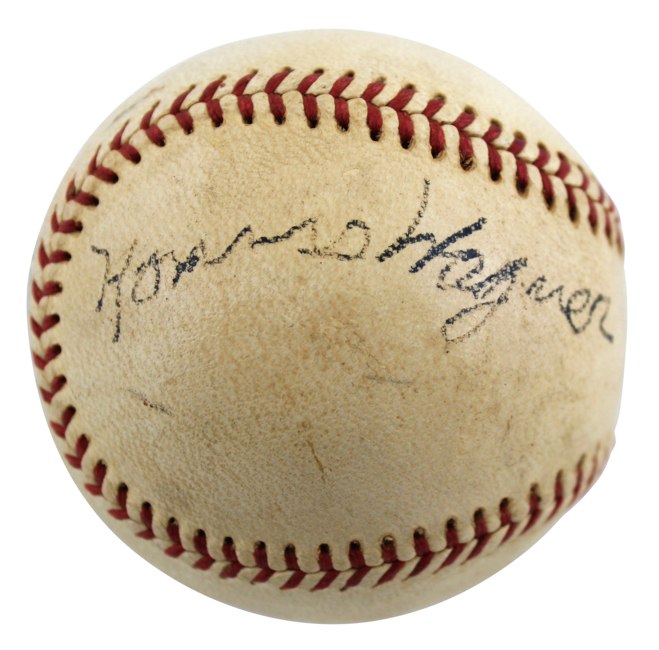 Pirates Honus Wagner Authentic Signed Warren Giles Onl Baseball JSA #BB75910