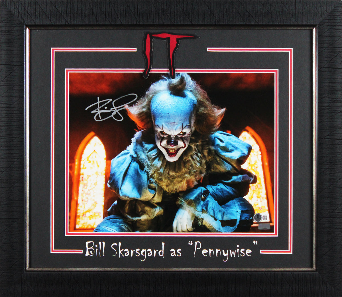 Bill Skarsgard It Authentic Signed 11x14 Horizontal Penny Wise Framed Photo BAS