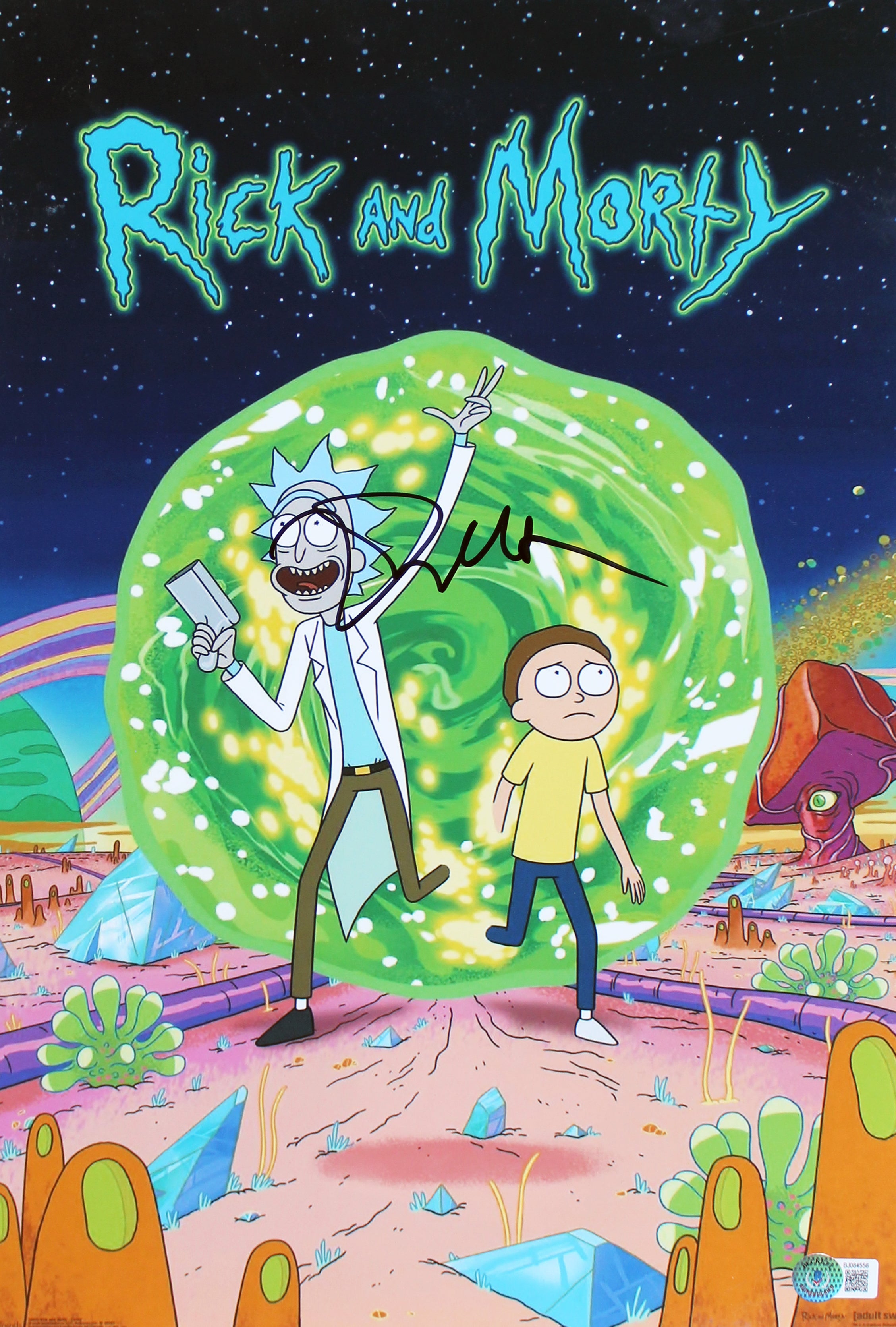 Dan Harmon Rick And Morty Authentic Signed 11x17 Photo Autographed BAS #BJ084556