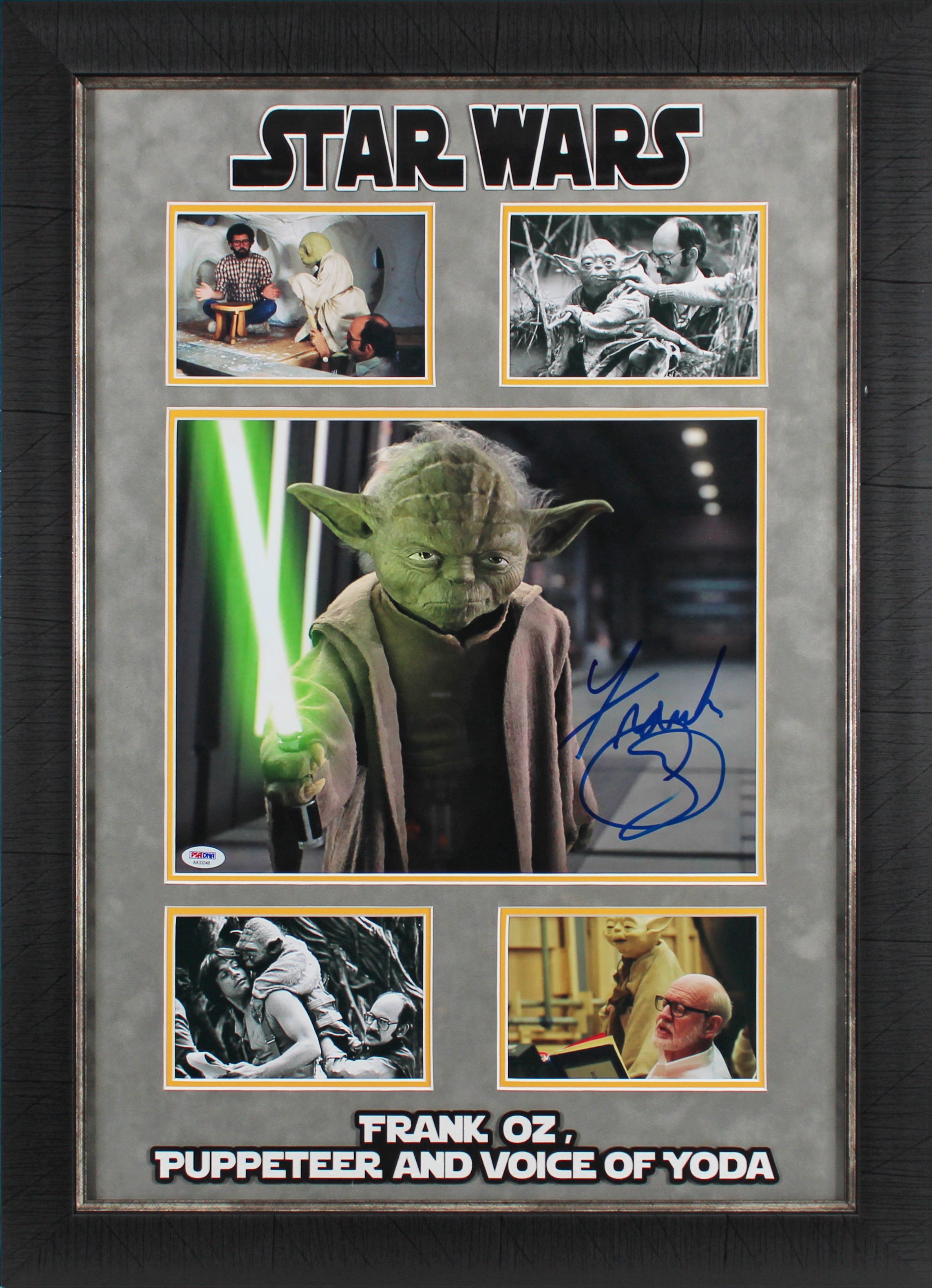 Frank Oz Star Wars Authentic Signed 11x14 Framed Photo PSA/DNA #AA33348