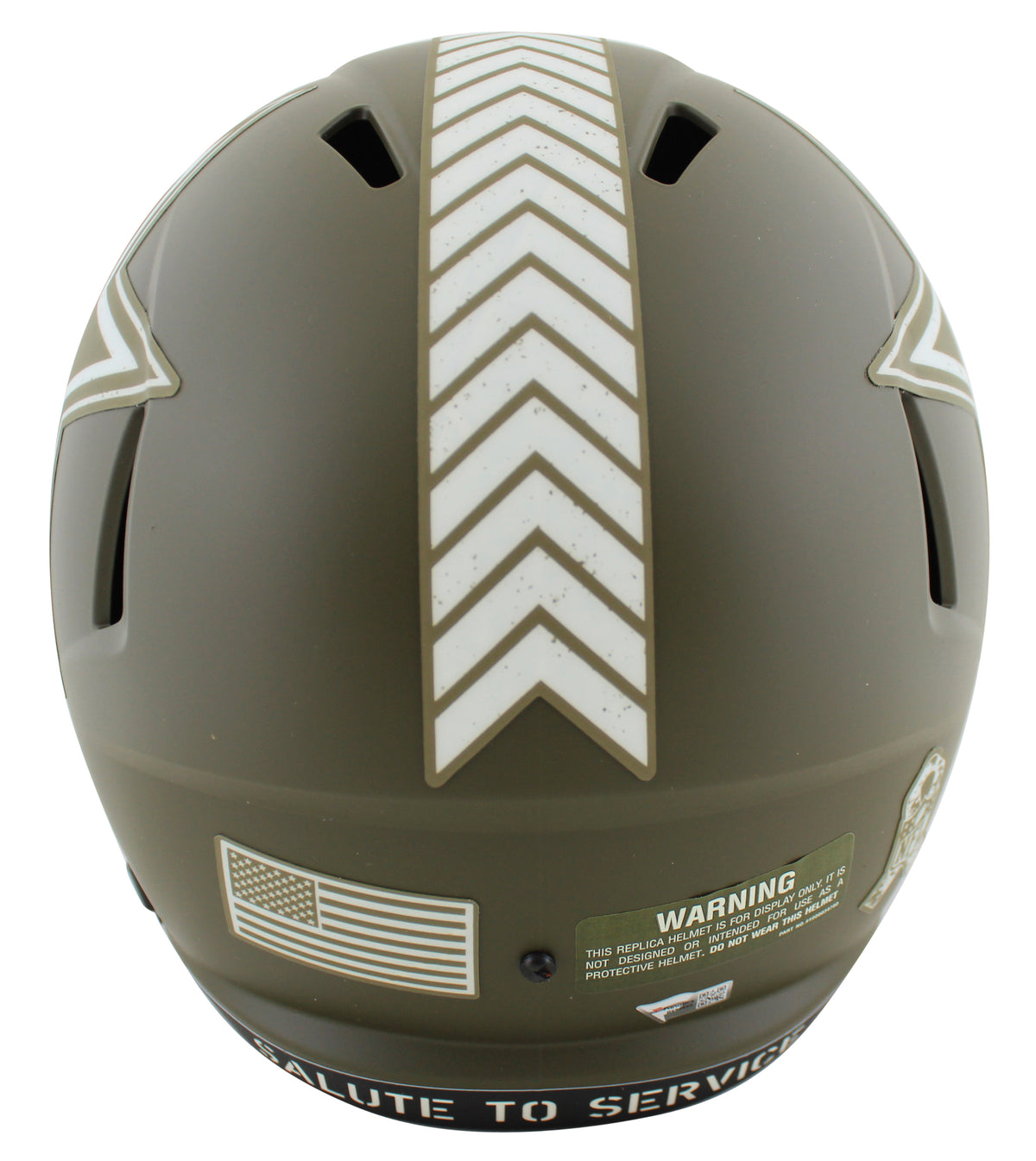 Cowboys Micah Parsons Signed Salute To Service Full Size Speed Rep Helmet Fan