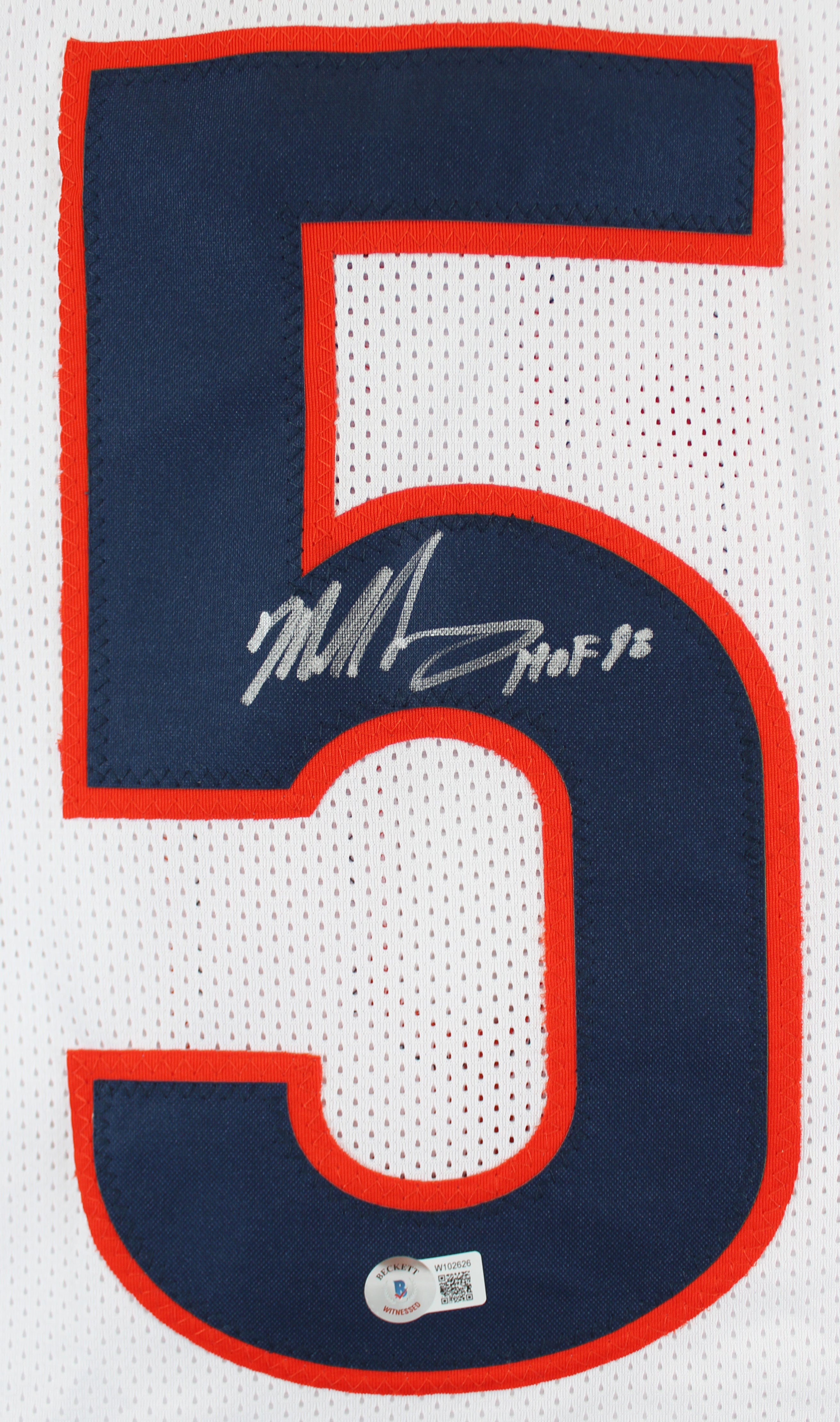 Mike Singletary "HOF 98" Authentic Signed White Pro Style Jersey BAS Witnessed