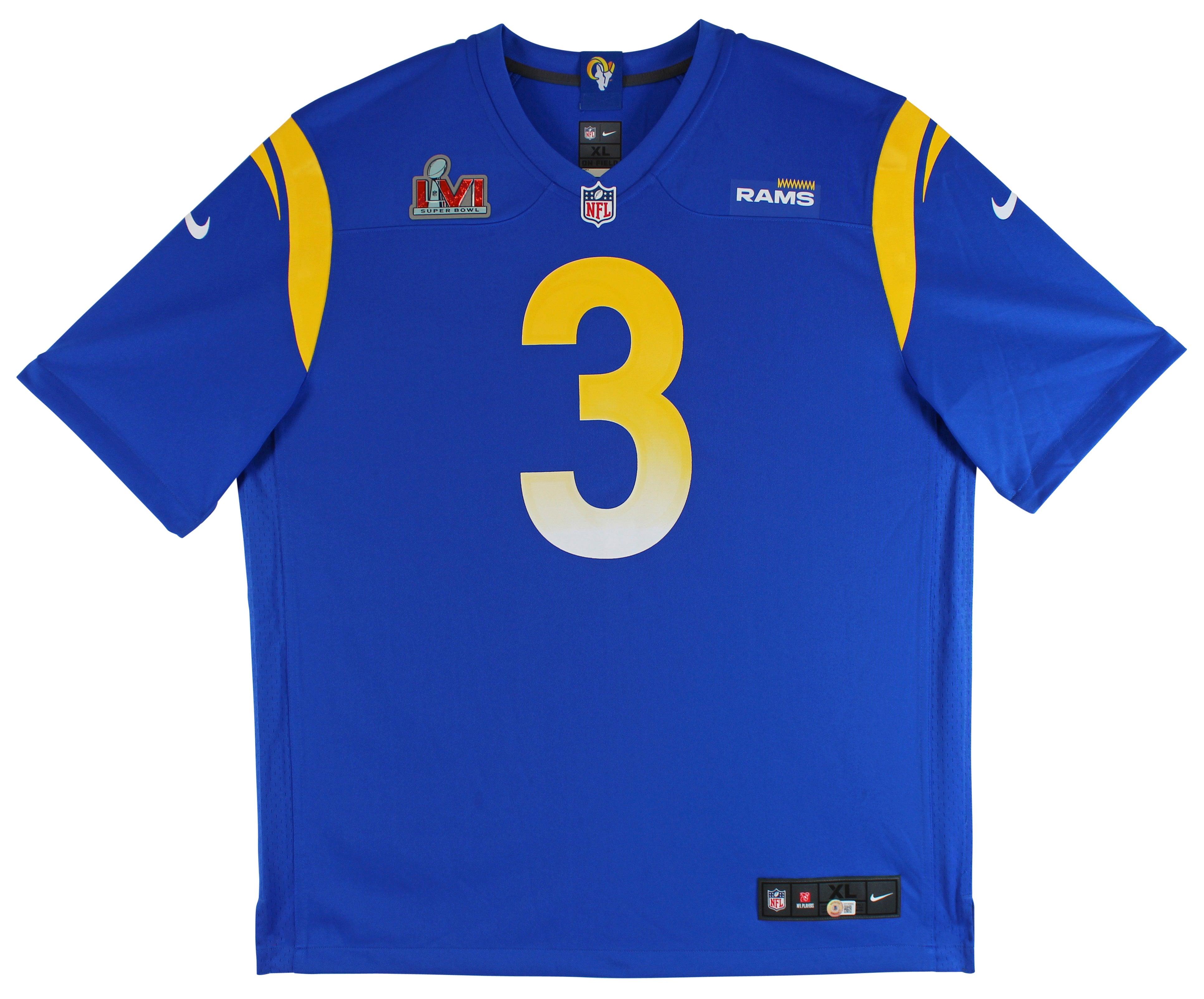 Rams Odell Beckham Authentic Signed Blue Nike Jersey Autographed BAS Witnessed 2