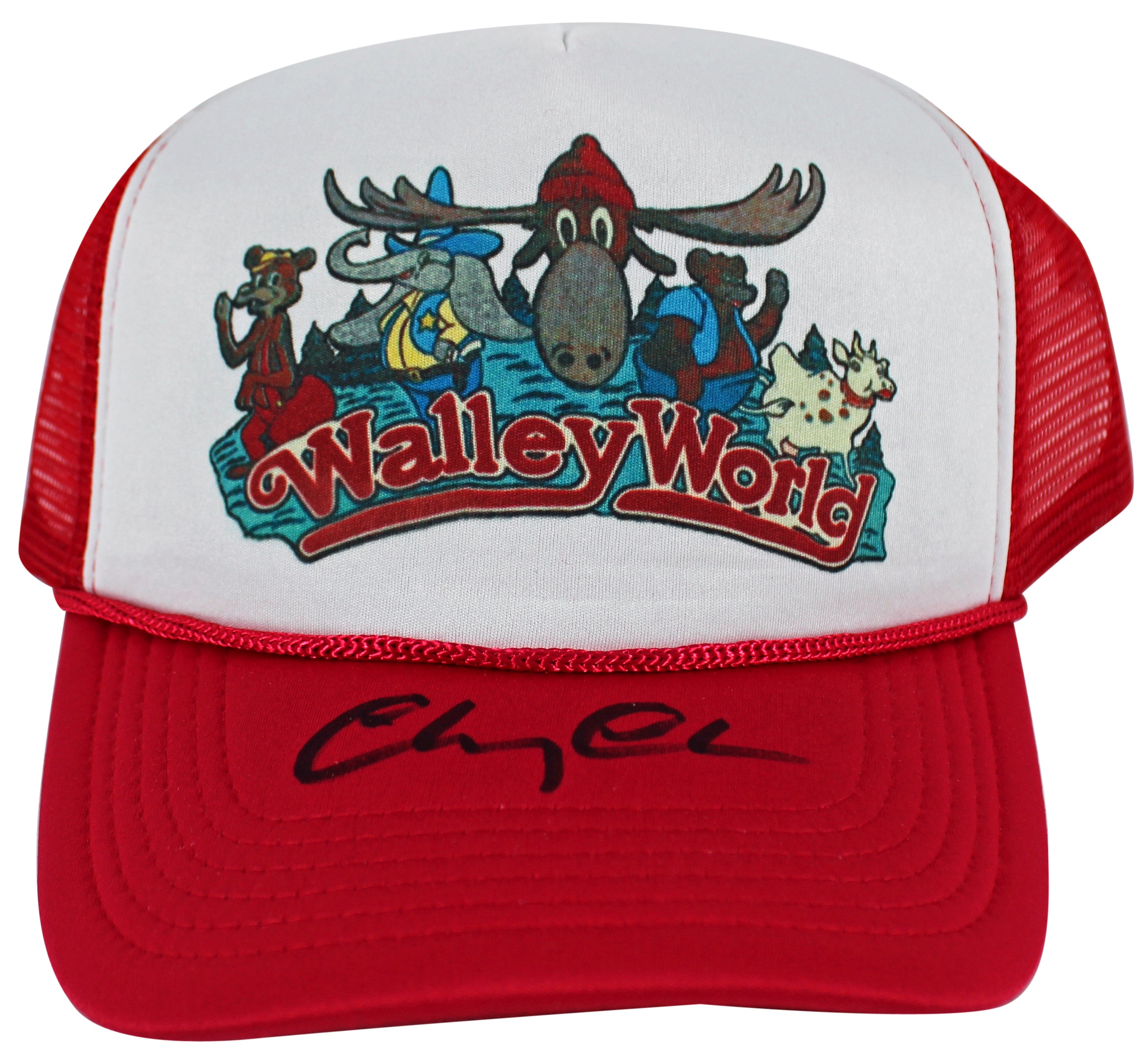 Chevy Chase Vacation Authentic Signed Wally World Trucker Hat BAS Witnessed
