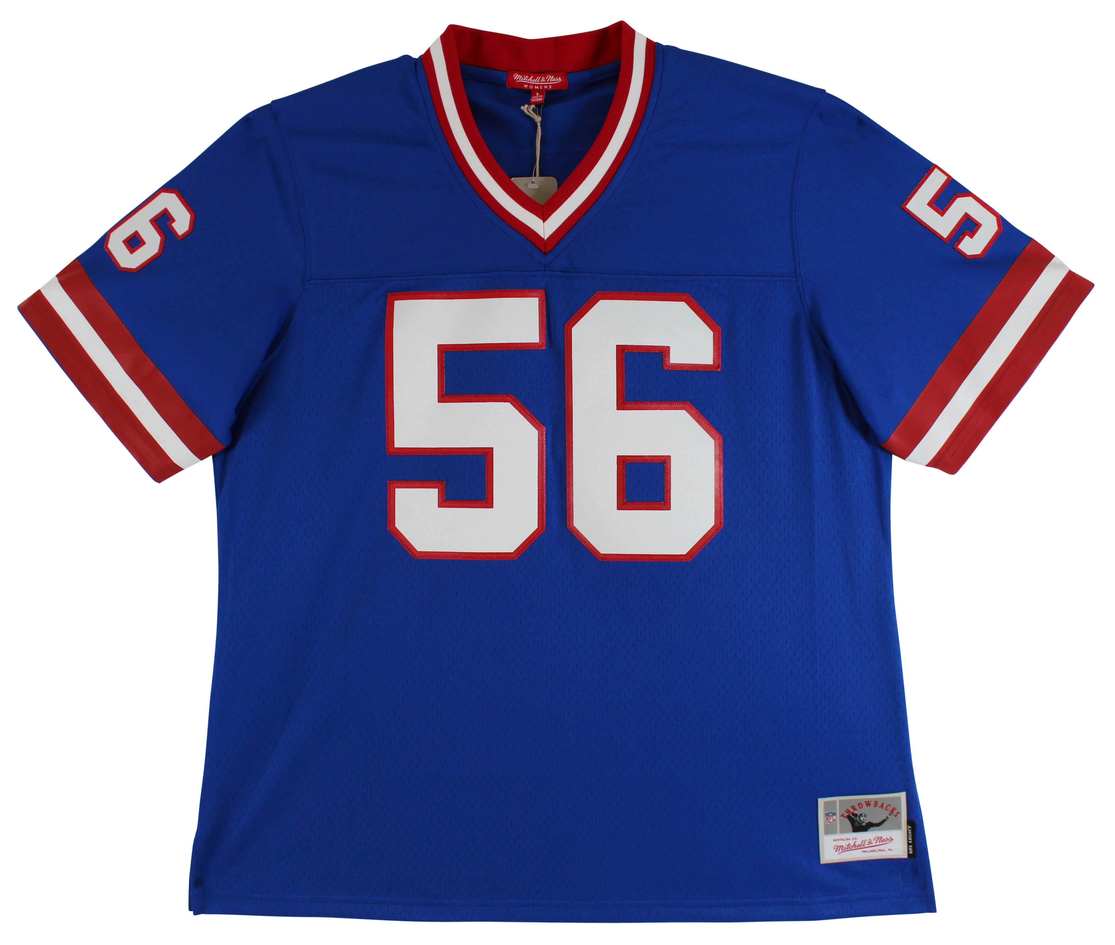 Giants Lawrence Taylor Authentic Signed Blue Mitchell & Ness Jersey BAS Witness