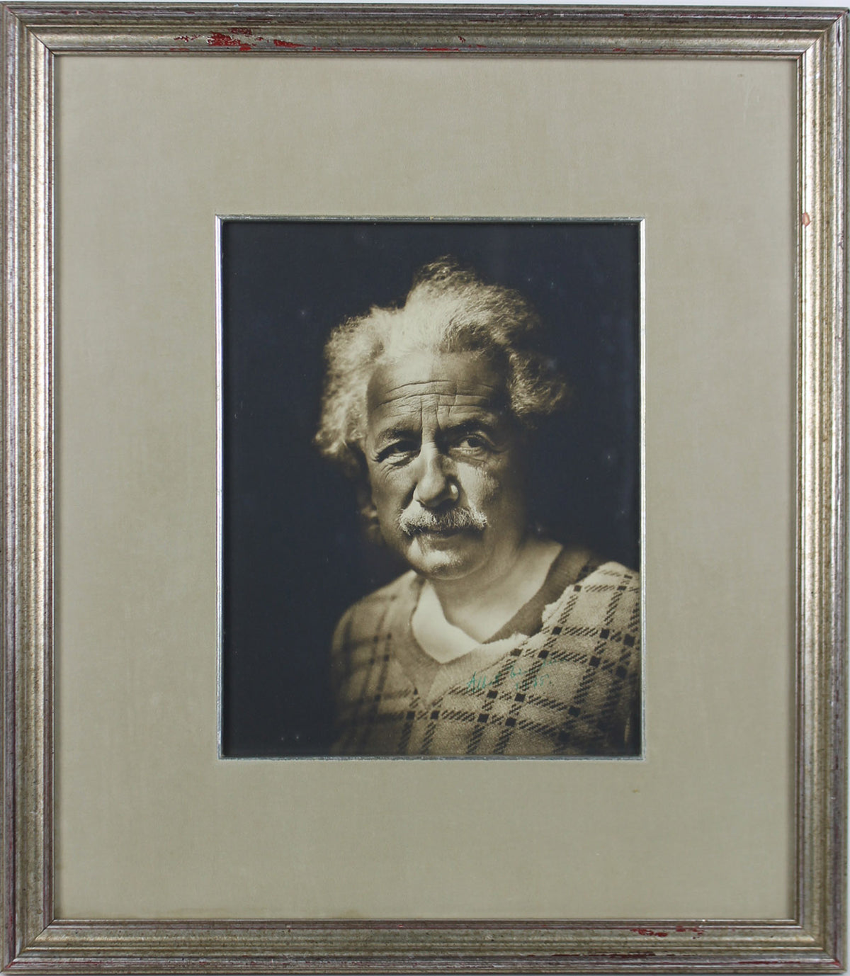 Albert Einstein "1935" Authentic Signed 7.5x9.75 Framed Photo BAS #A89682