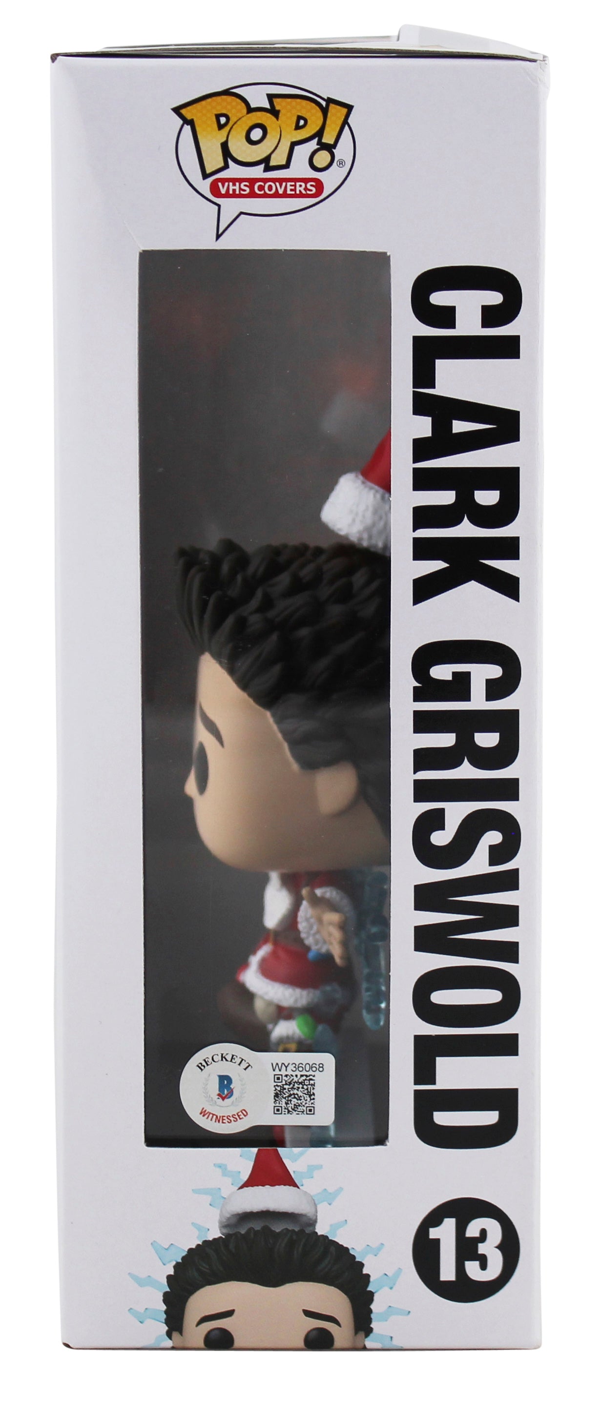 Chevy Chase Christmas Vacation Signed VHS Covers Funko Pop Vinyl Figure BAS Wit