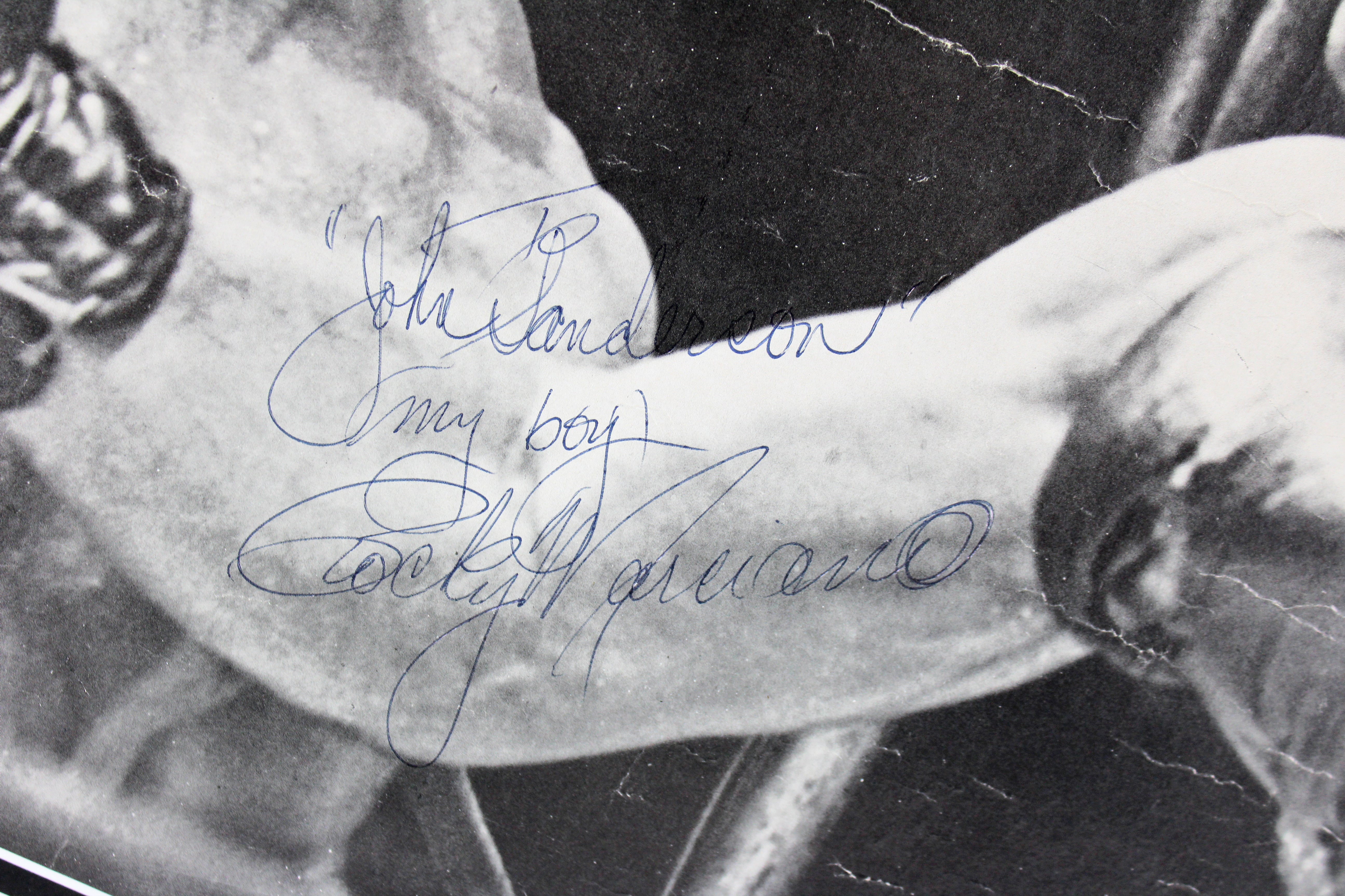 Rocky Marciano Authentic Signed 16x20 Matted Photo PSA/DNA #Z04225