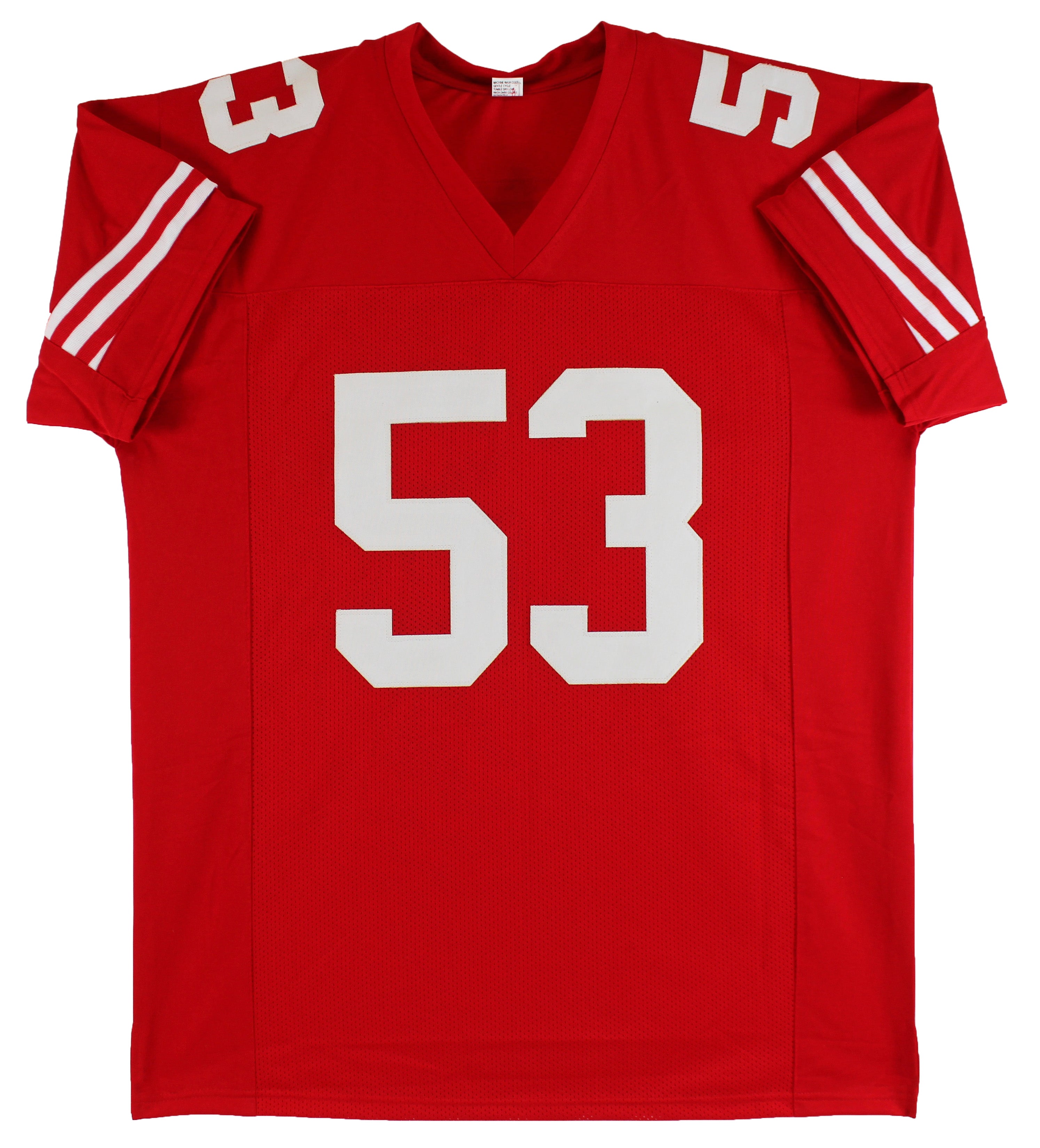 Navorro Bowman Authentic Signed Red Pro Style Jersey Autographed BAS