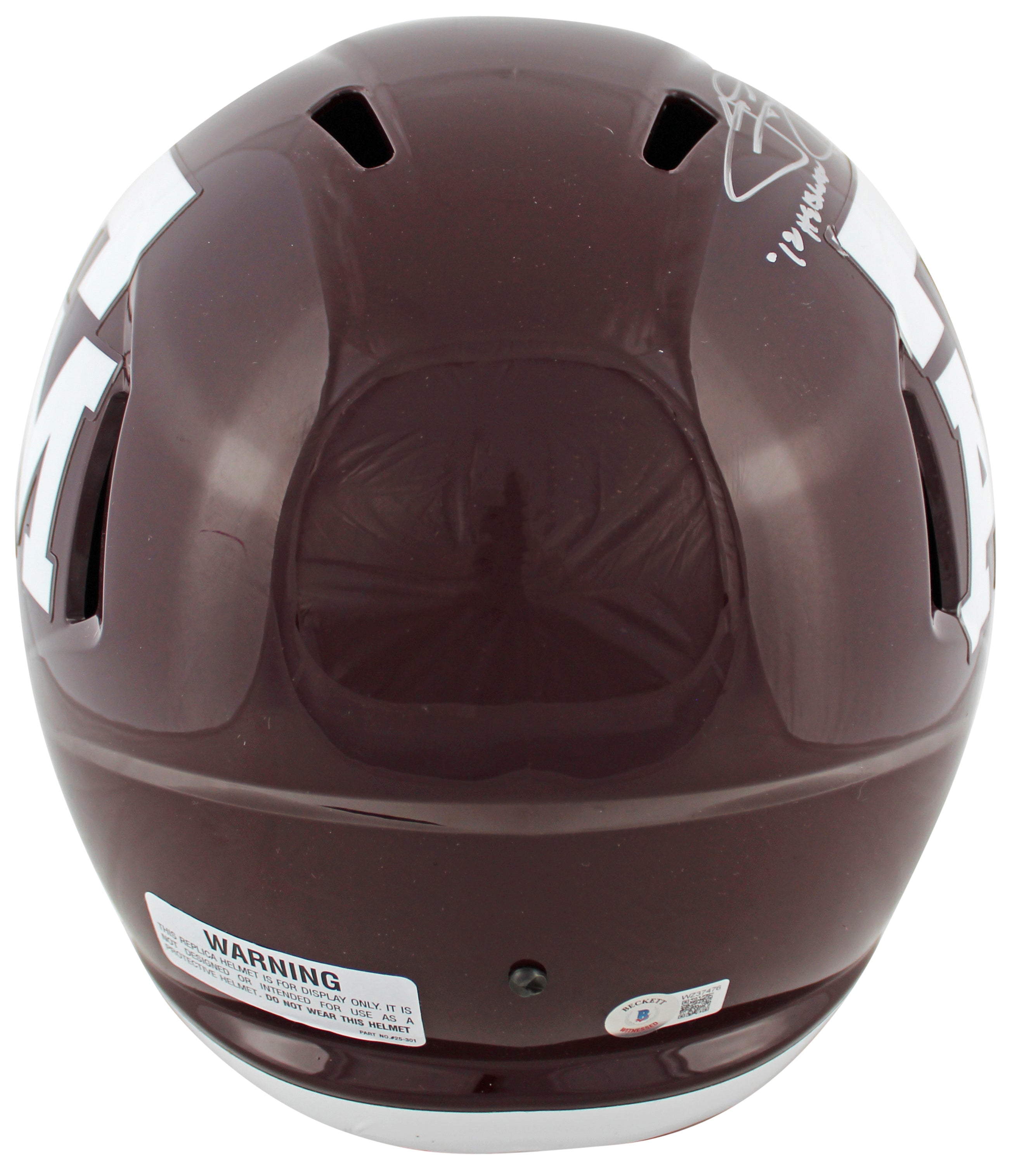 Texas A&M Johnny Manziel "12 Heisman" Signed Full Size Speed Rep Helmet BAS Wit