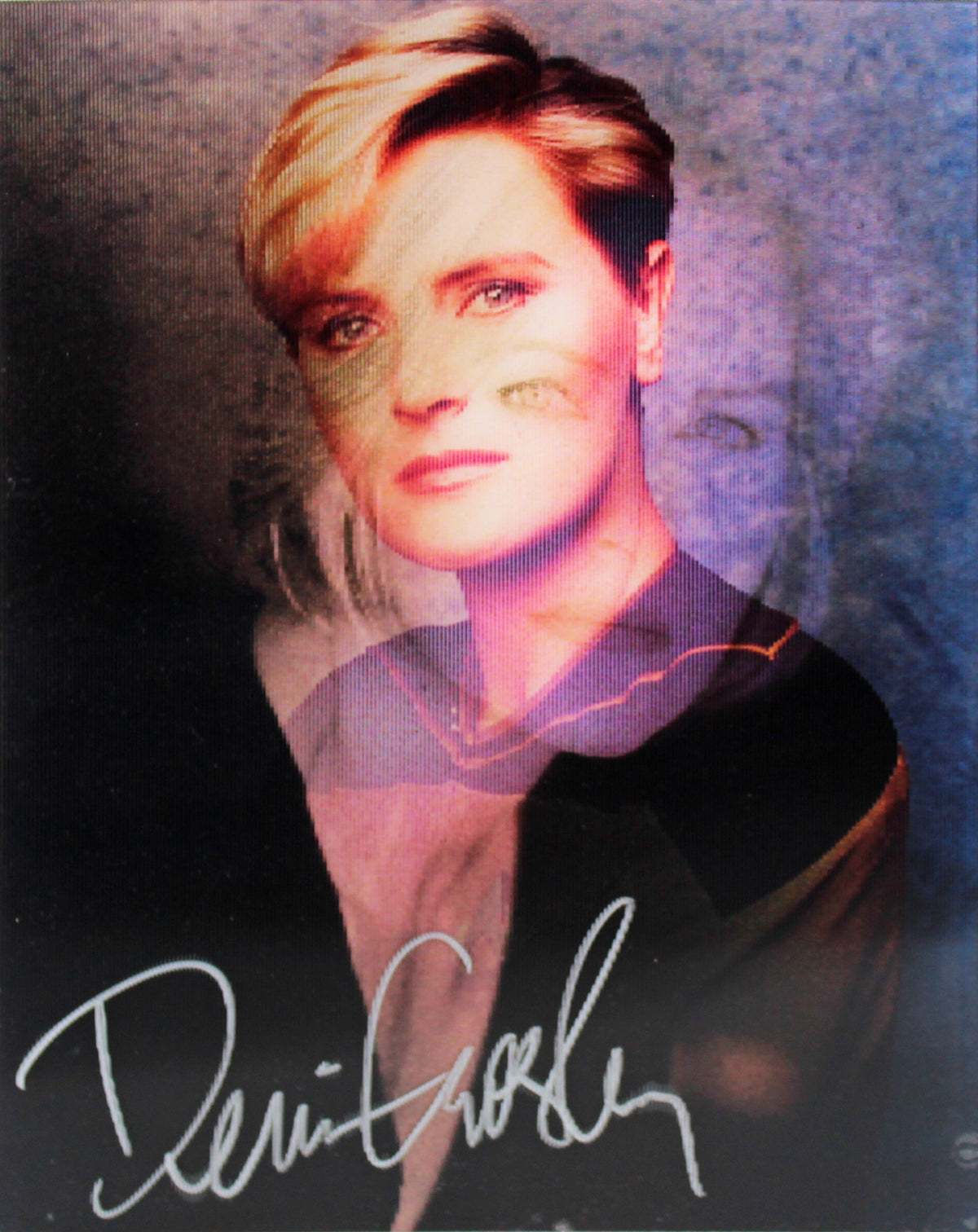 Denise Crosby Star Trek The Next Generation Signed 8x10 Holographic Photo BAS