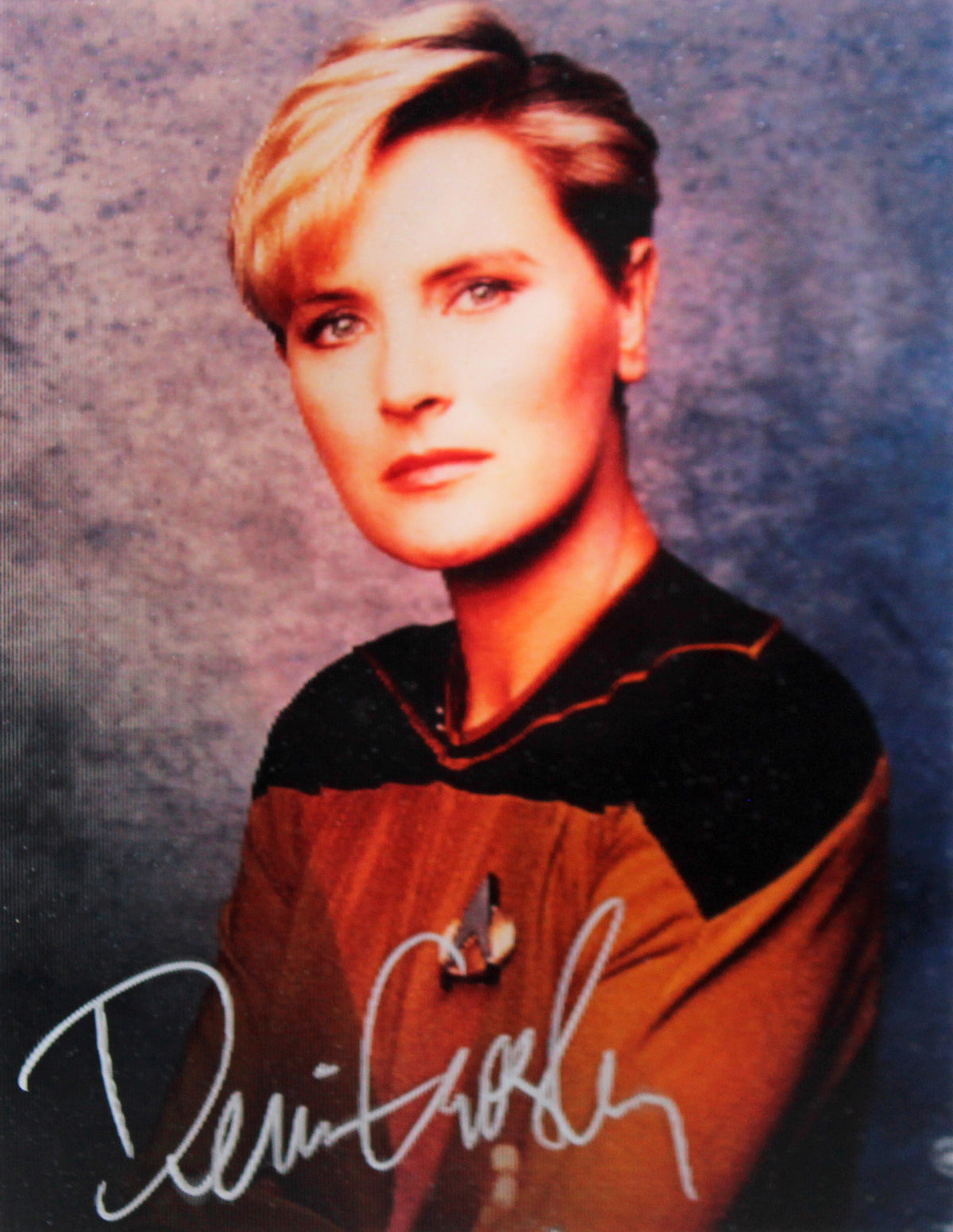 Denise Crosby Star Trek The Next Generation Signed 8x10 Holographic Photo BAS