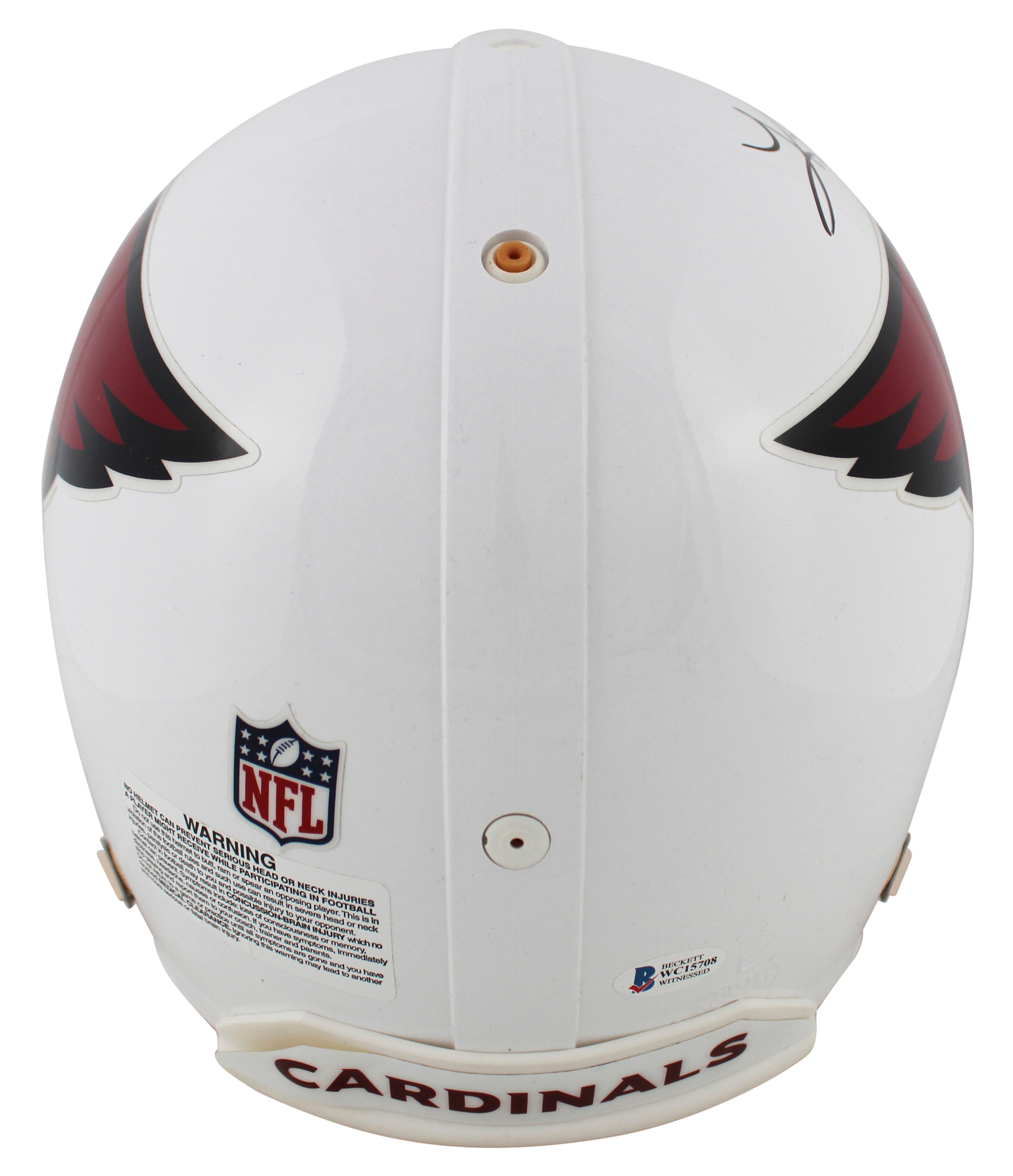 Cardinals Kurt Warner "HOF 17" Signed Full Size Proline Helmet BAS Wit #WC15708
