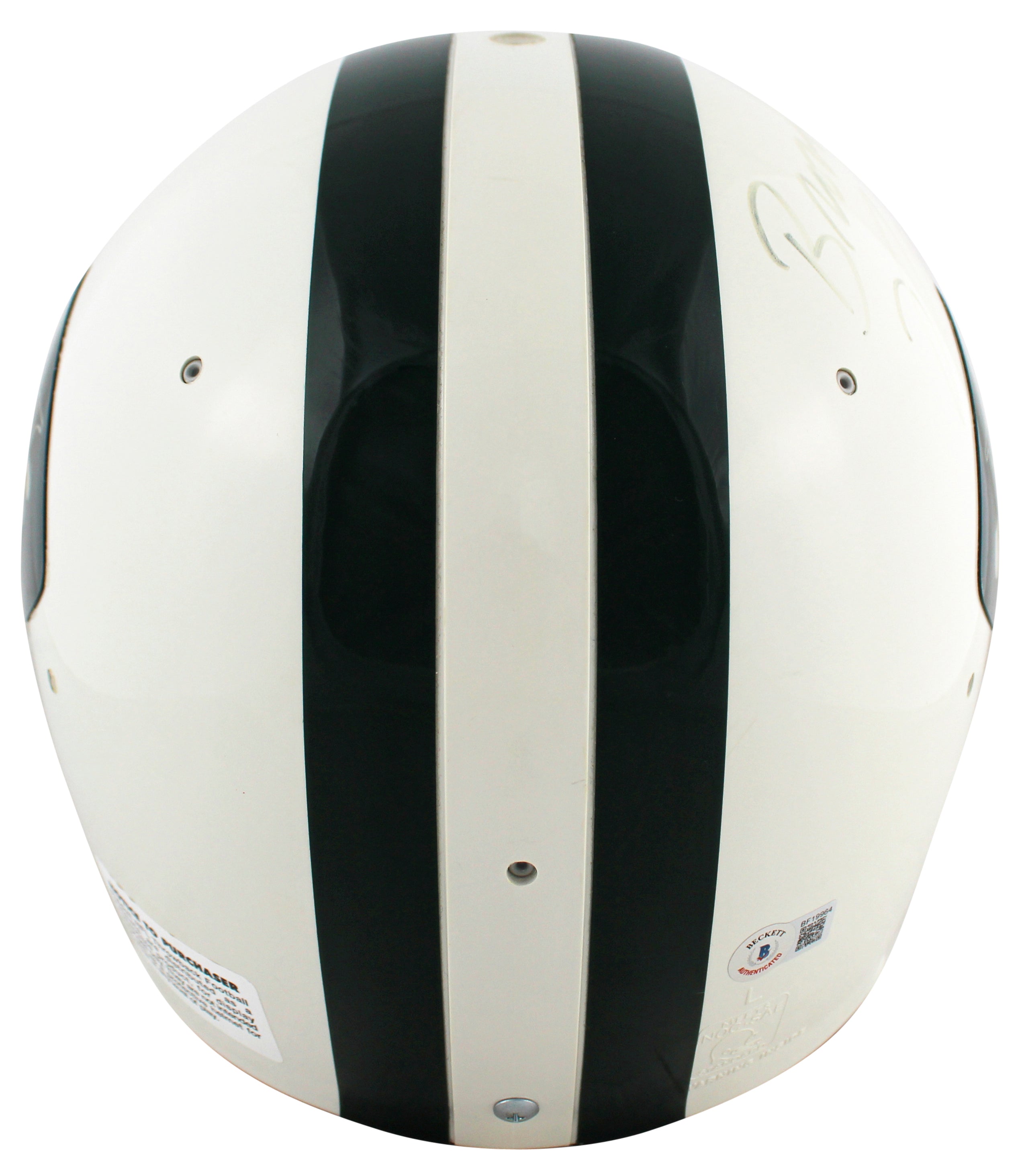 Jets Joe Namath "Broadway" Signed Vintage Full Size Proline Helmet BAS #BF19964