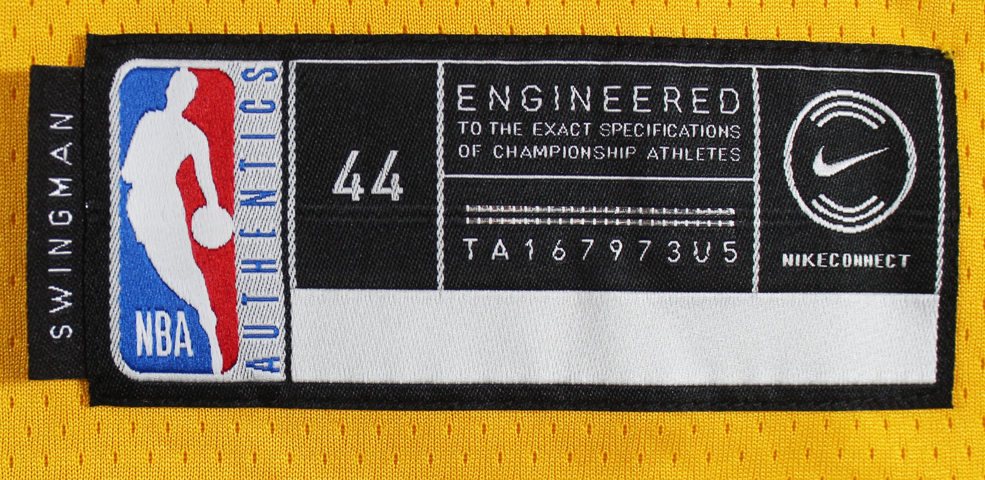Warriors Stephen Curry Authentic Signed Yellow The City Nike Jersey BAS #AB77779