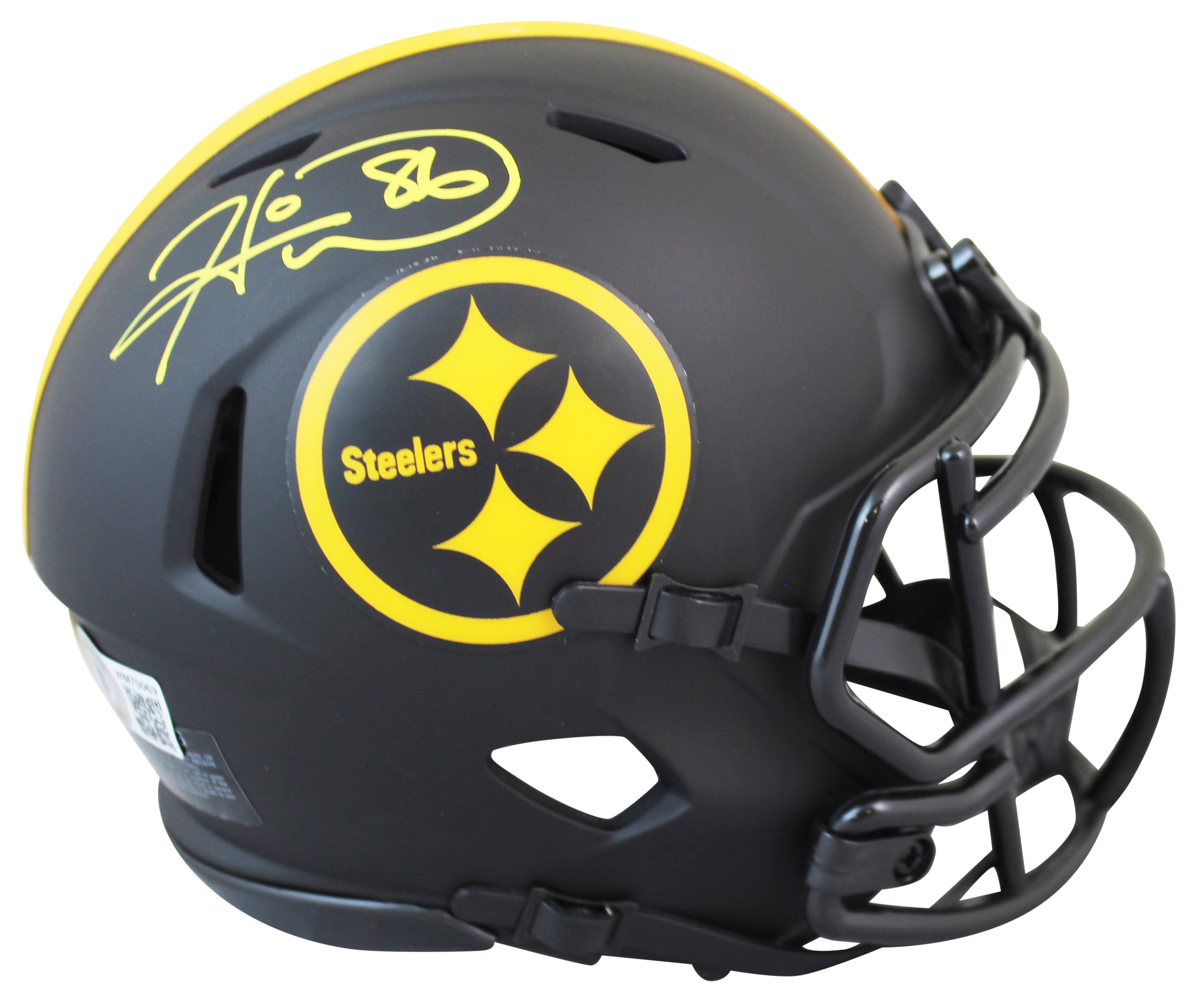 Steelers Hines Ward Authentic Signed Eclipse Speed Mini Helmet BAS Witnessed
