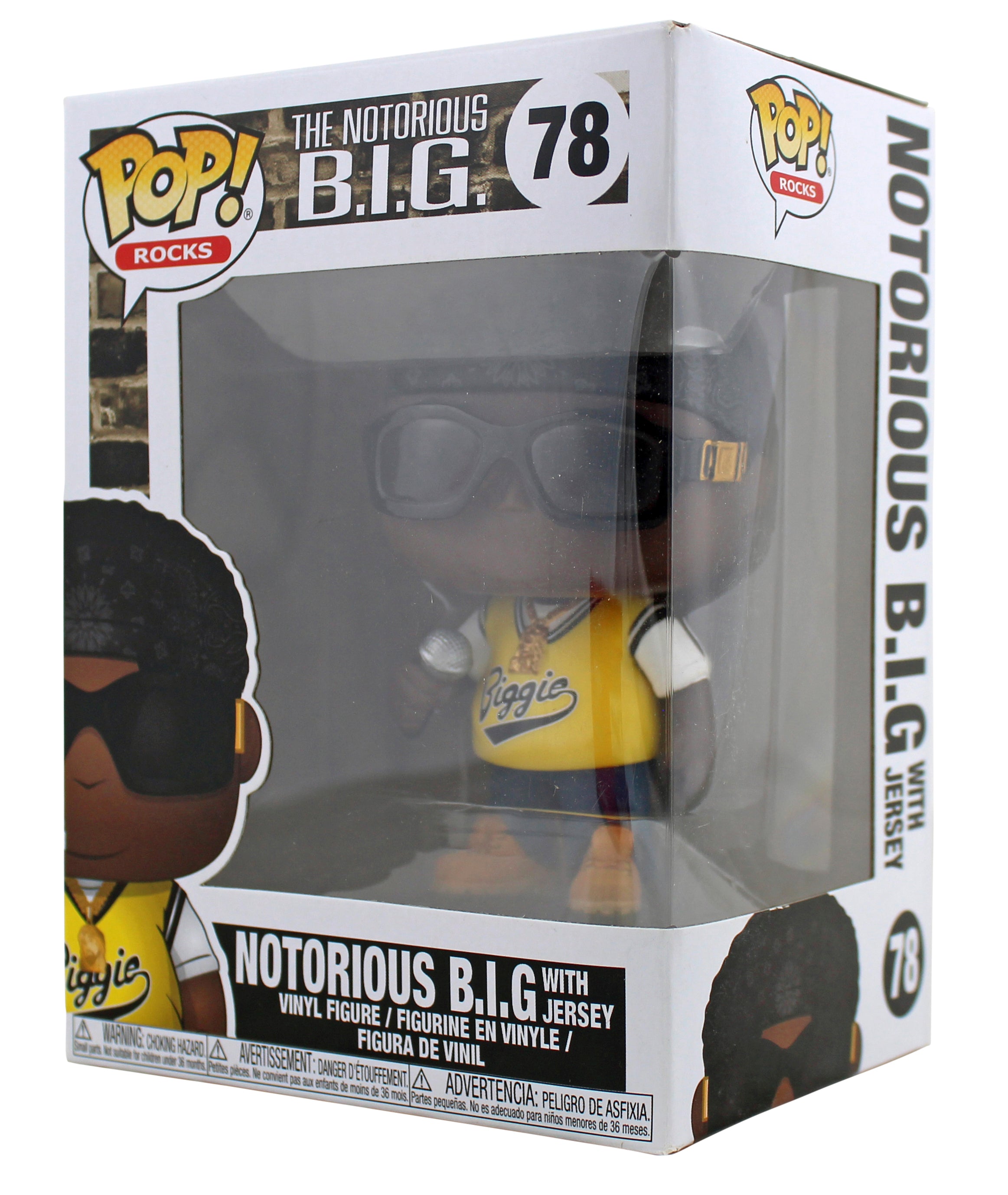 The Notorious B.I.G. With Jersey #78 Funko Pop Vinyl Figure Un-signed