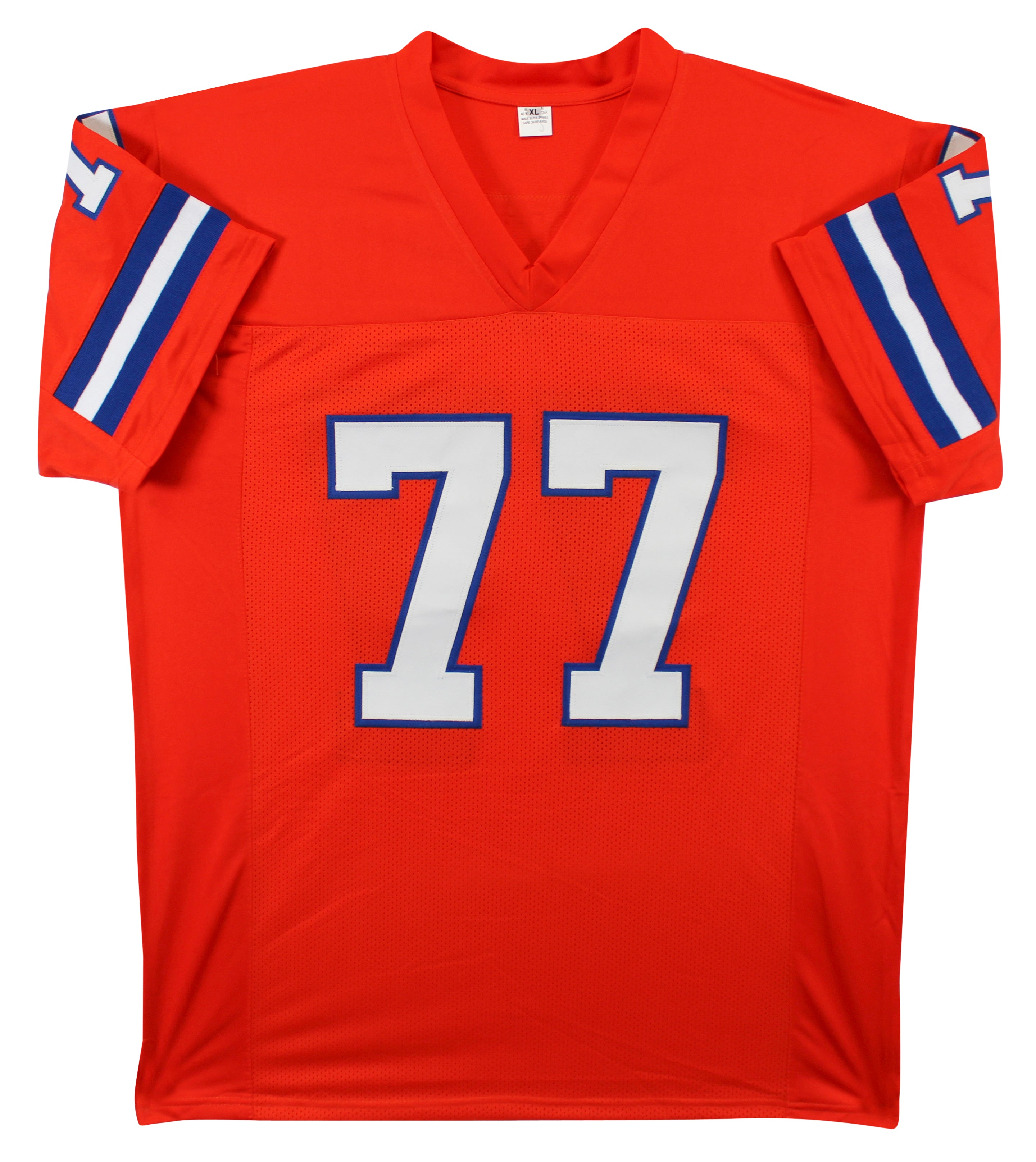 Karl Mecklenburg Authentic Signed Orange Throwback Pro Style Jersey BAS Witness