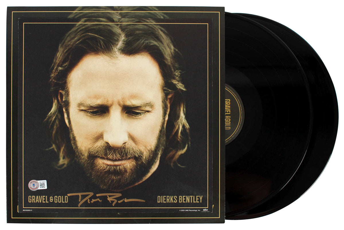 Dierks Bentley Authentic Signed Gravel & Gold Album Flat w/ Album & Vinyl BAS