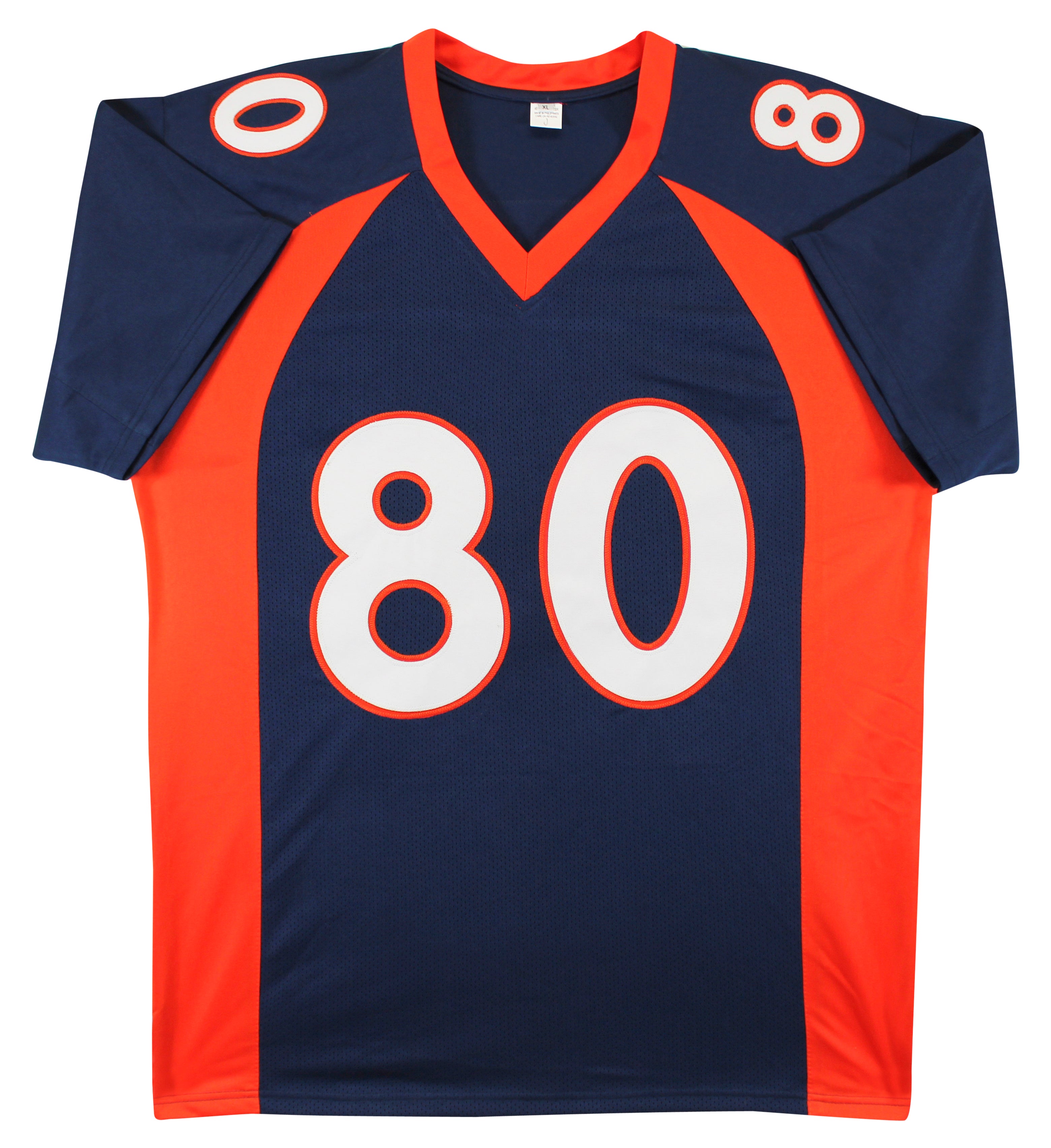 Rod Smith "2x SB Champs" Signed Navy Pro Style Jersey Autographed BAS Witnessed