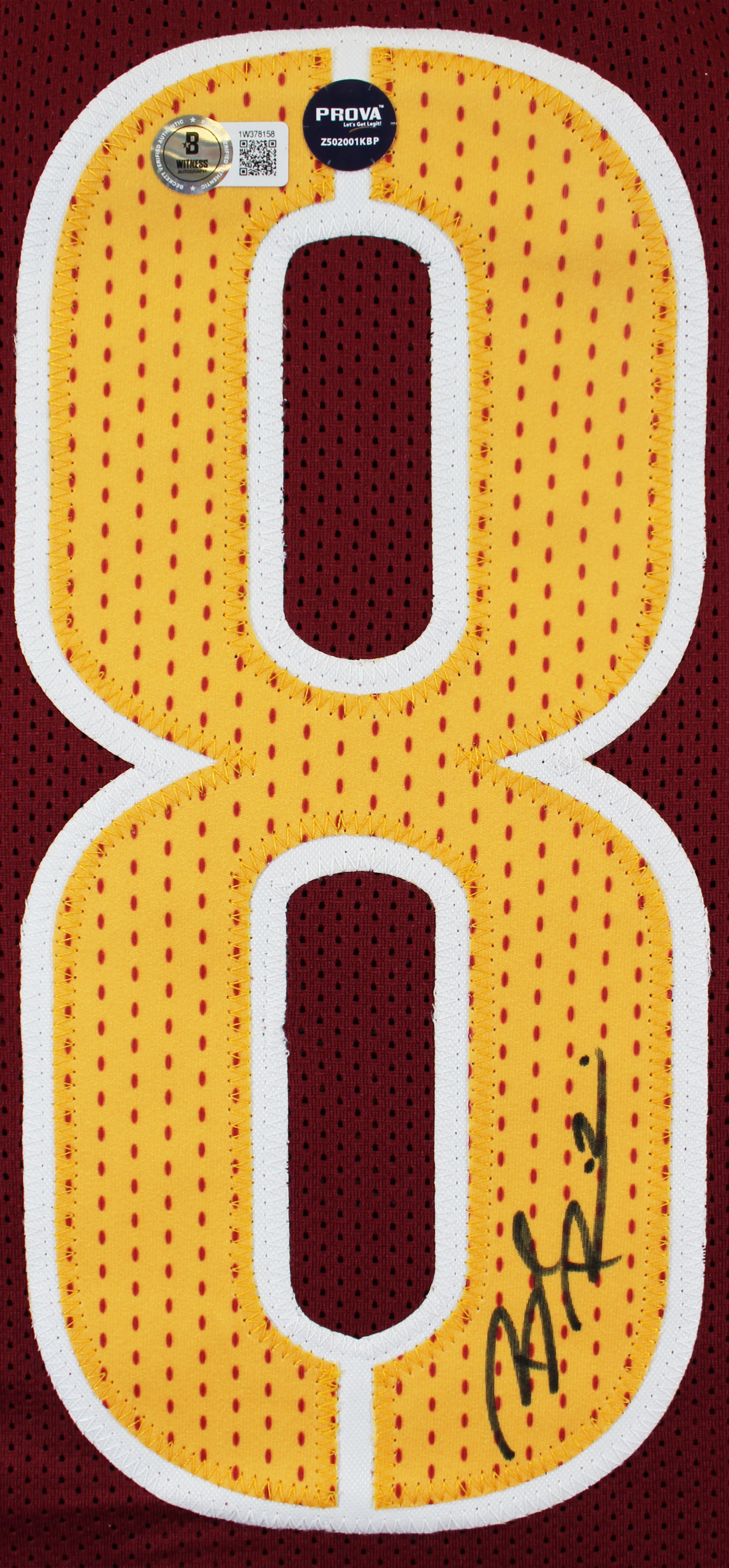 Brian Robinson Jr. Authentic Signed Maroon Pro Style Jersey BAS Witnessed