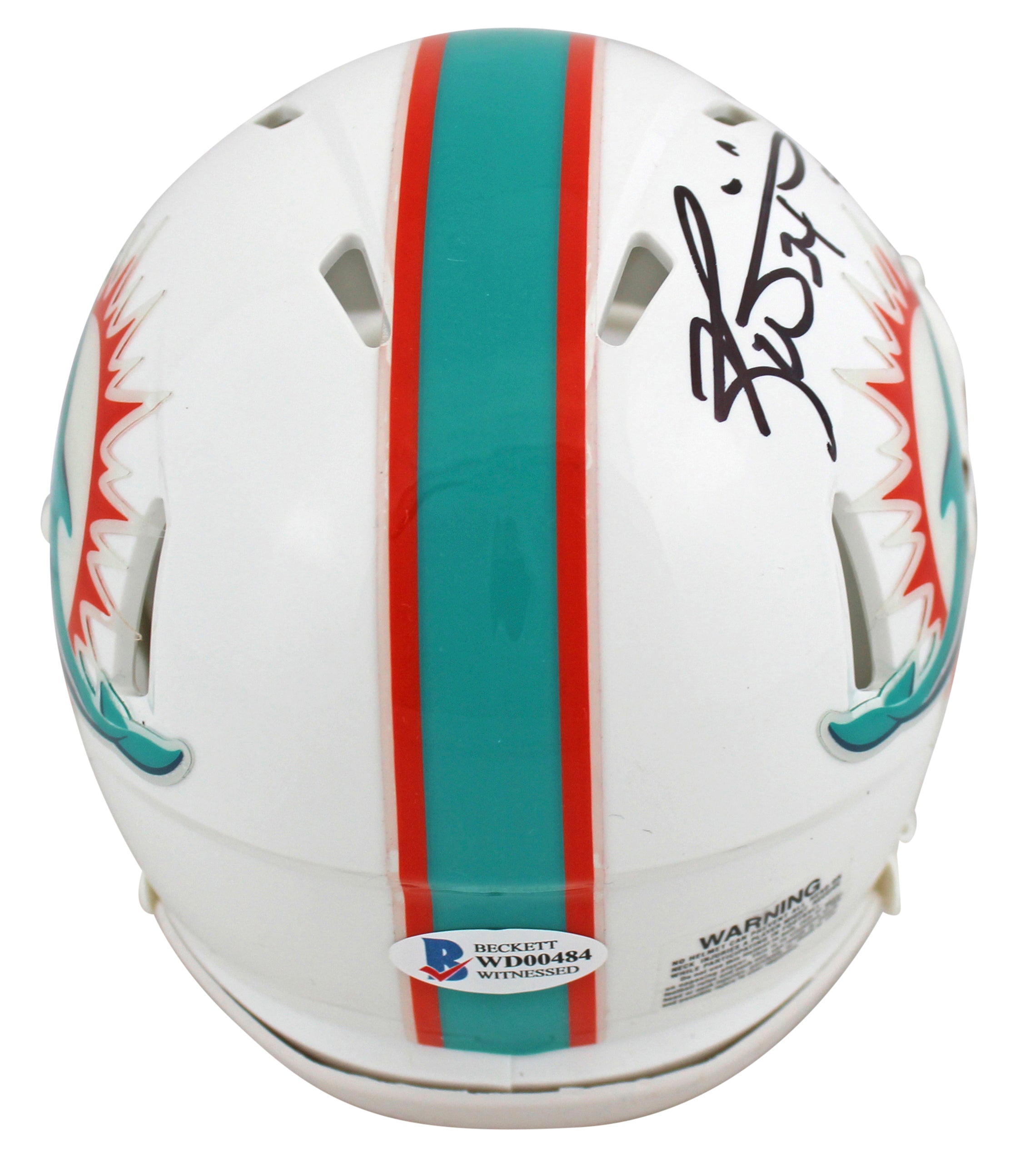 Dolphins Ricky Williams Smoke Weed Everyday Signed 2018 Speed Mini Helmet BAS