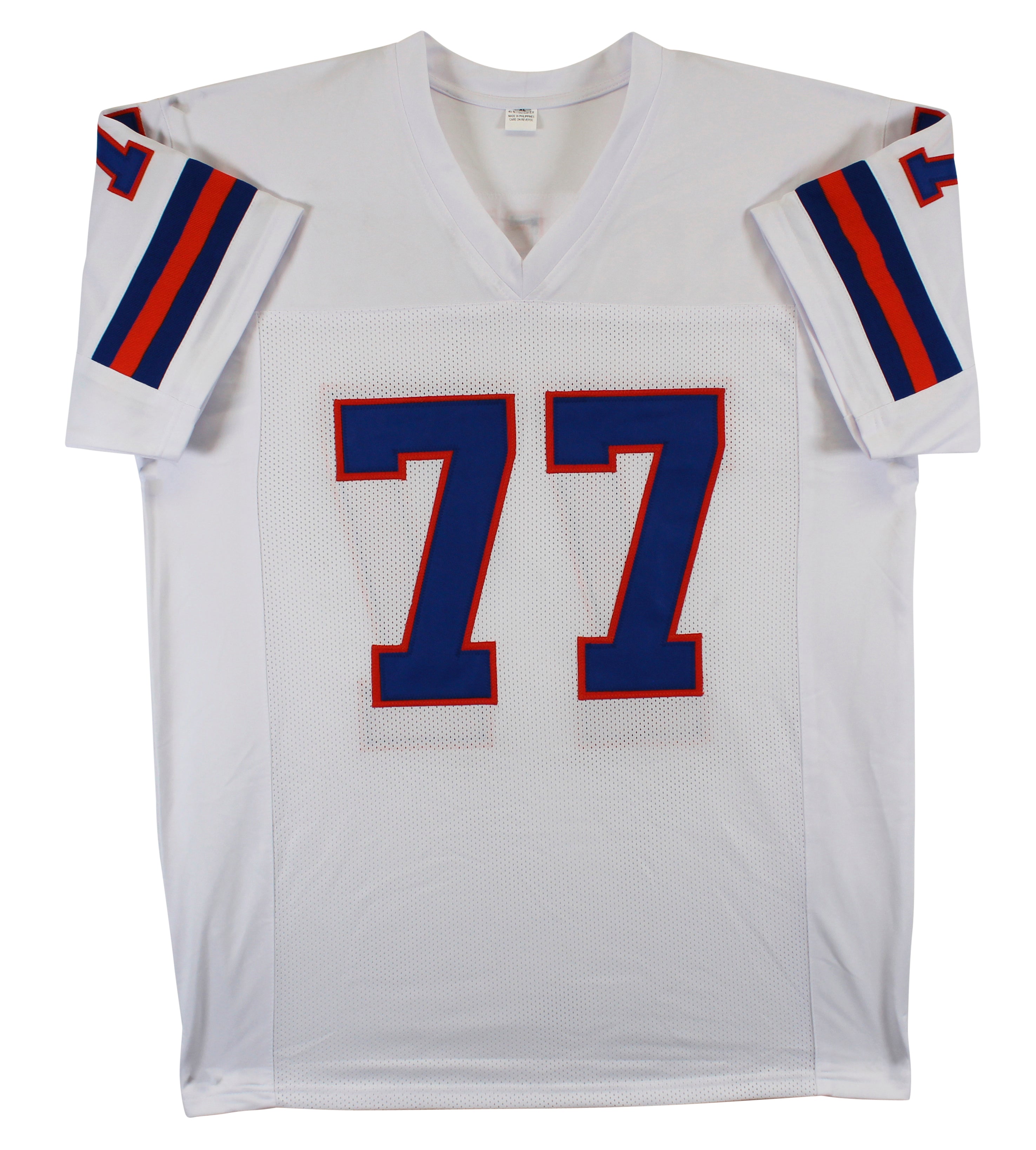 Karl Mecklenburg Authentic Signed White Throwback Pro Style Jersey BAS Witnessed