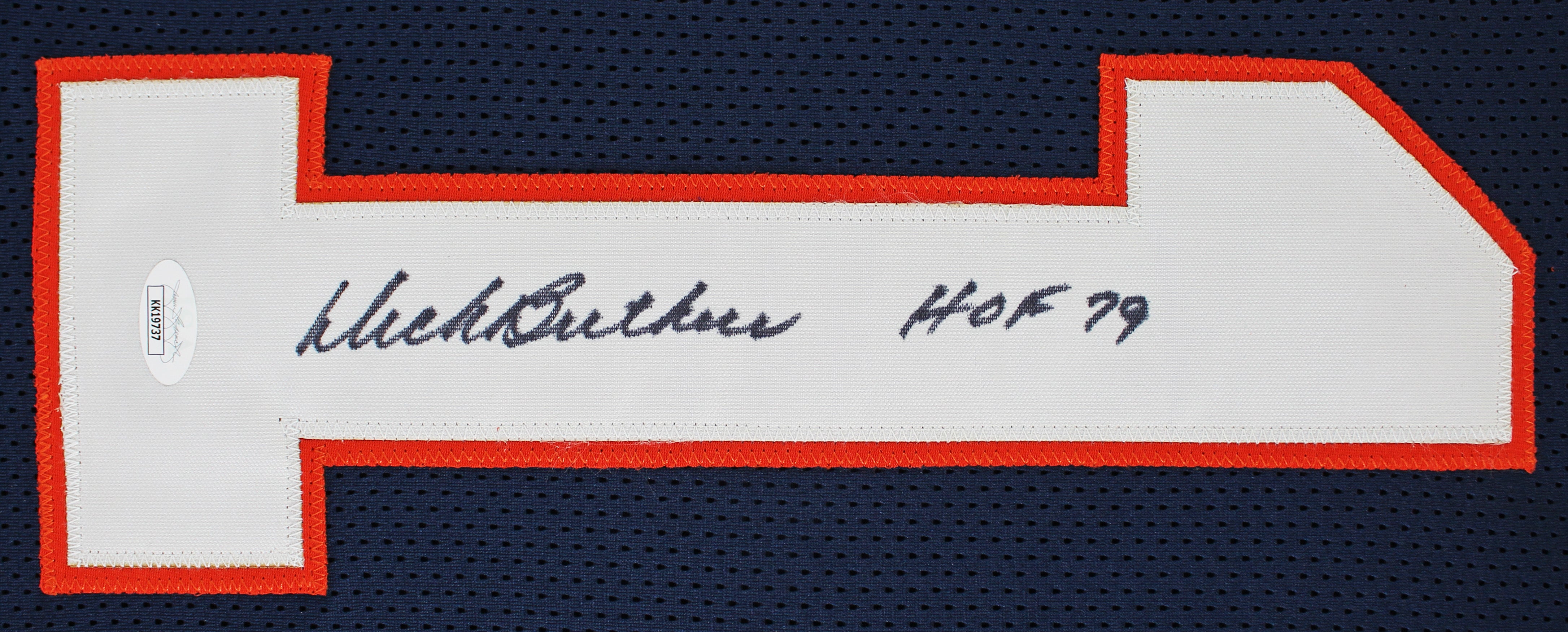 Dick Butkus "HOF 79" Authentic Signed Navy Blue Pro Style Jersey Autographed JSA