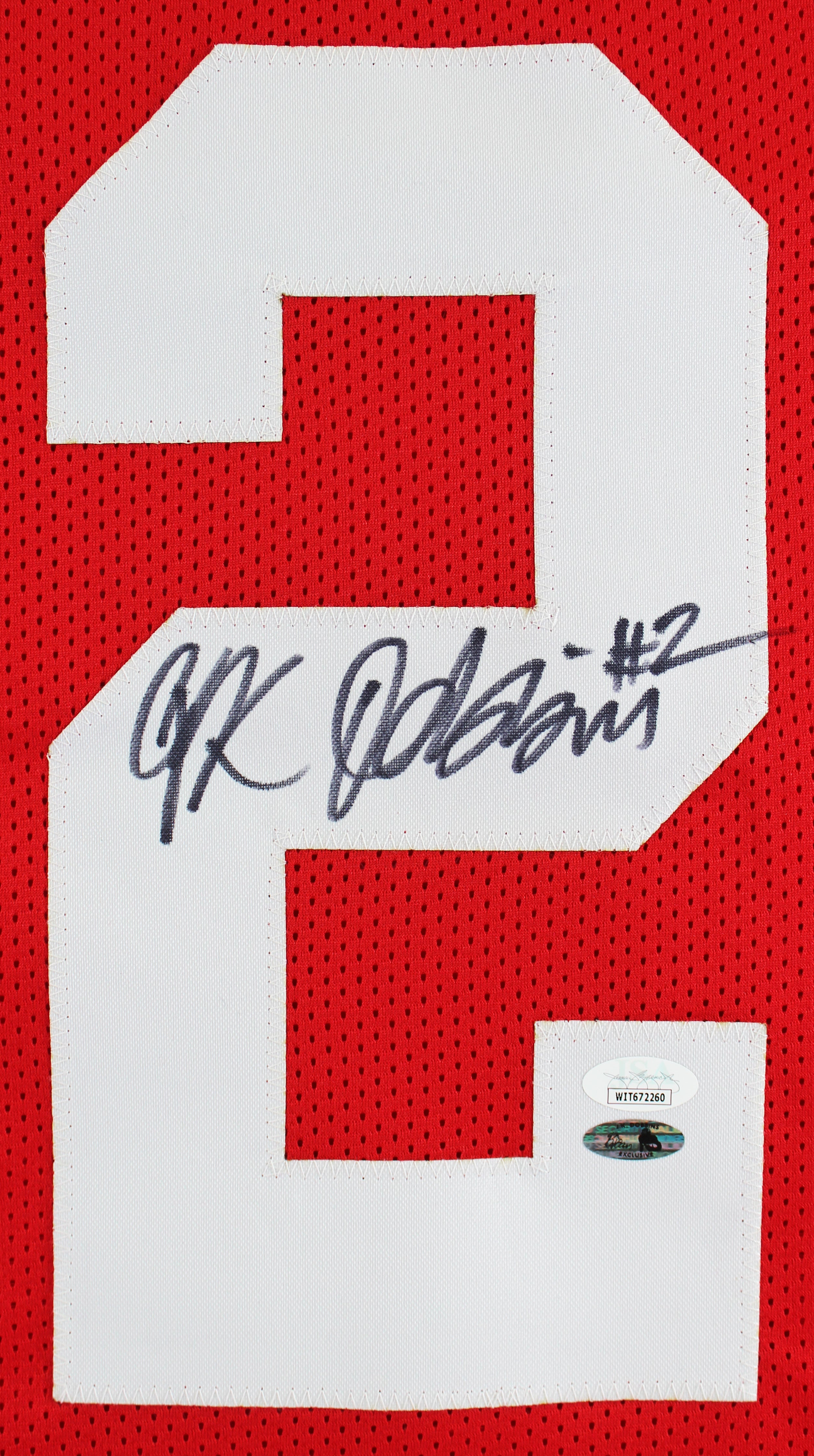 Ohio State J.K. Dobbins Authentic Signed Red Pro Style Jersey JSA Witness