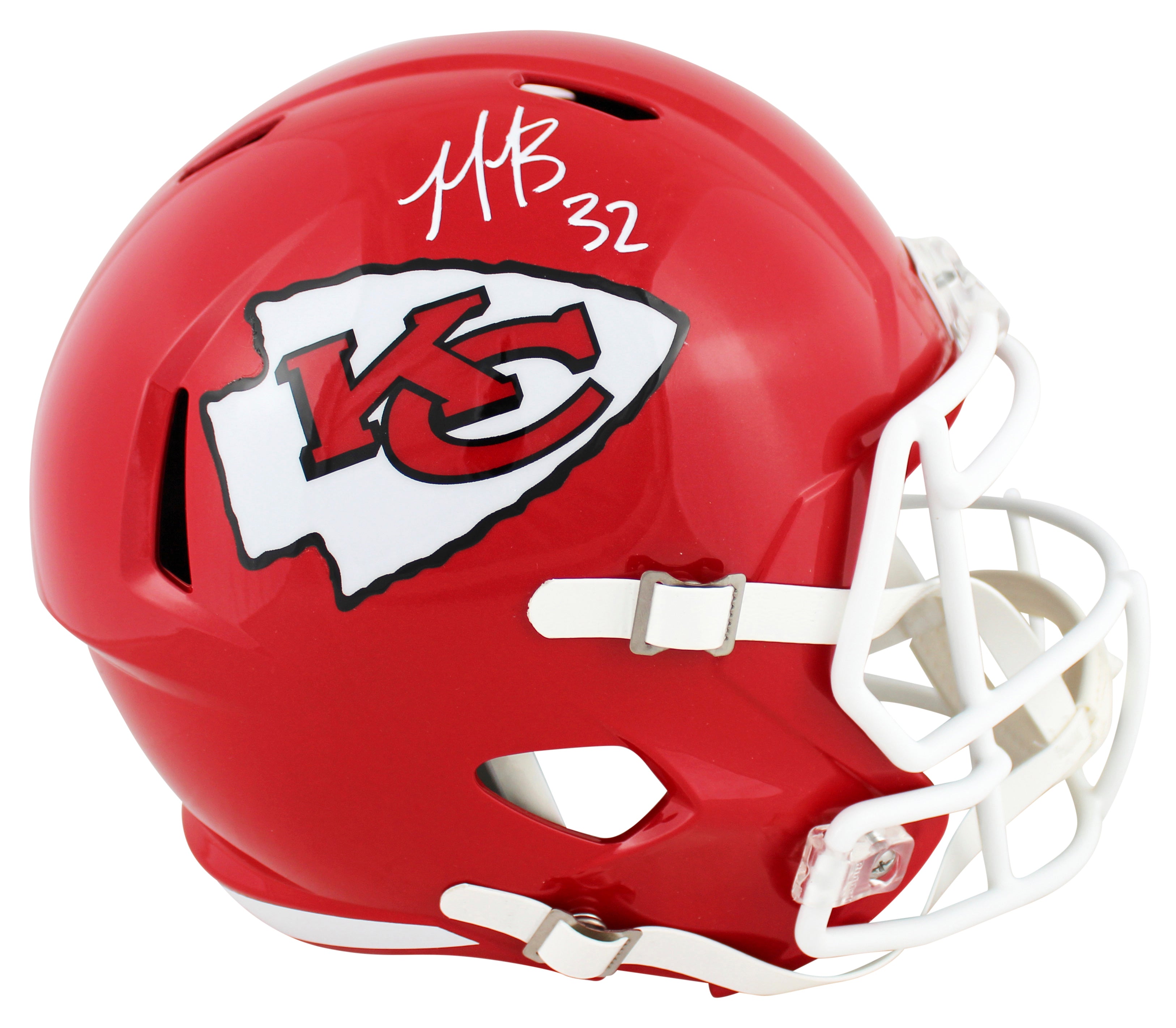 Chiefs Nick Bolton Authentic Signed Full Size Speed Rep Helmet BAS Witnessed