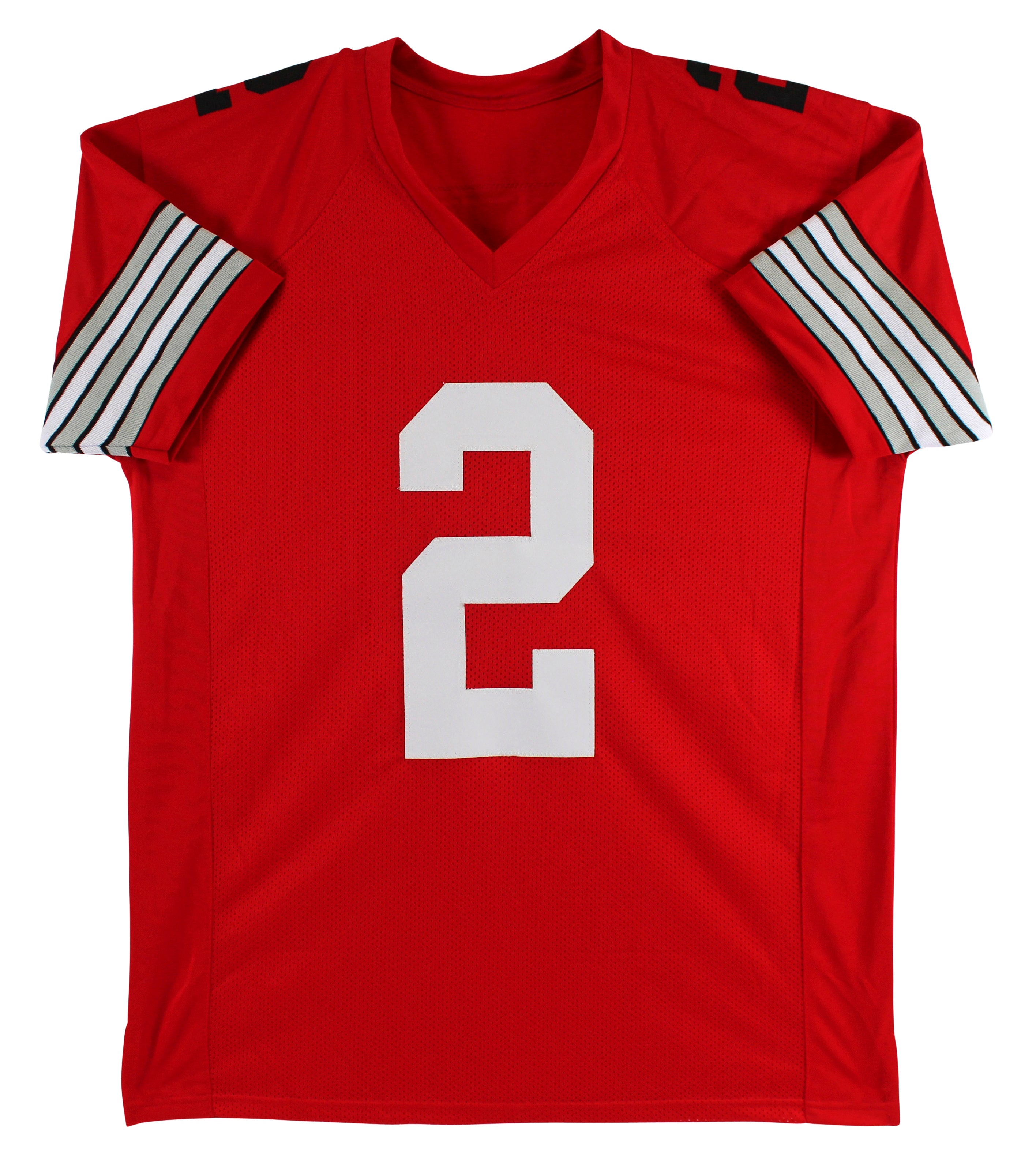 Ohio State J.K. Dobbins Authentic Signed Red Pro Style Jersey JSA Witness