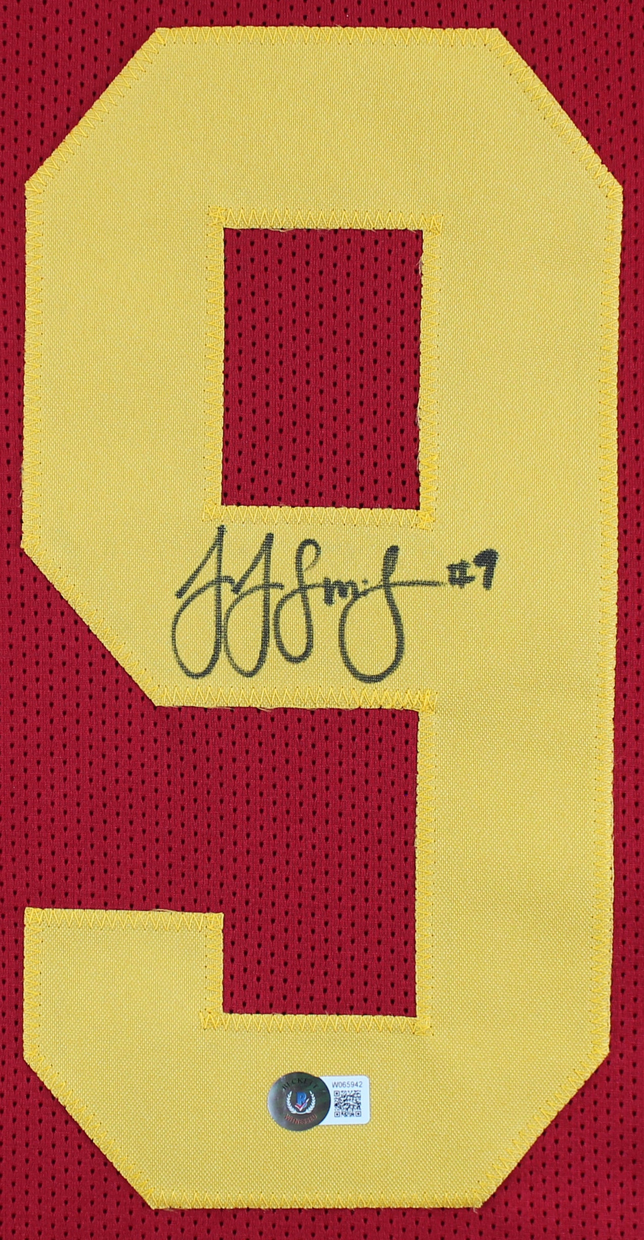 USC JuJu Smith-Schuster Authentic Signed Maroon Pro Style Jersey BAS Witnessed