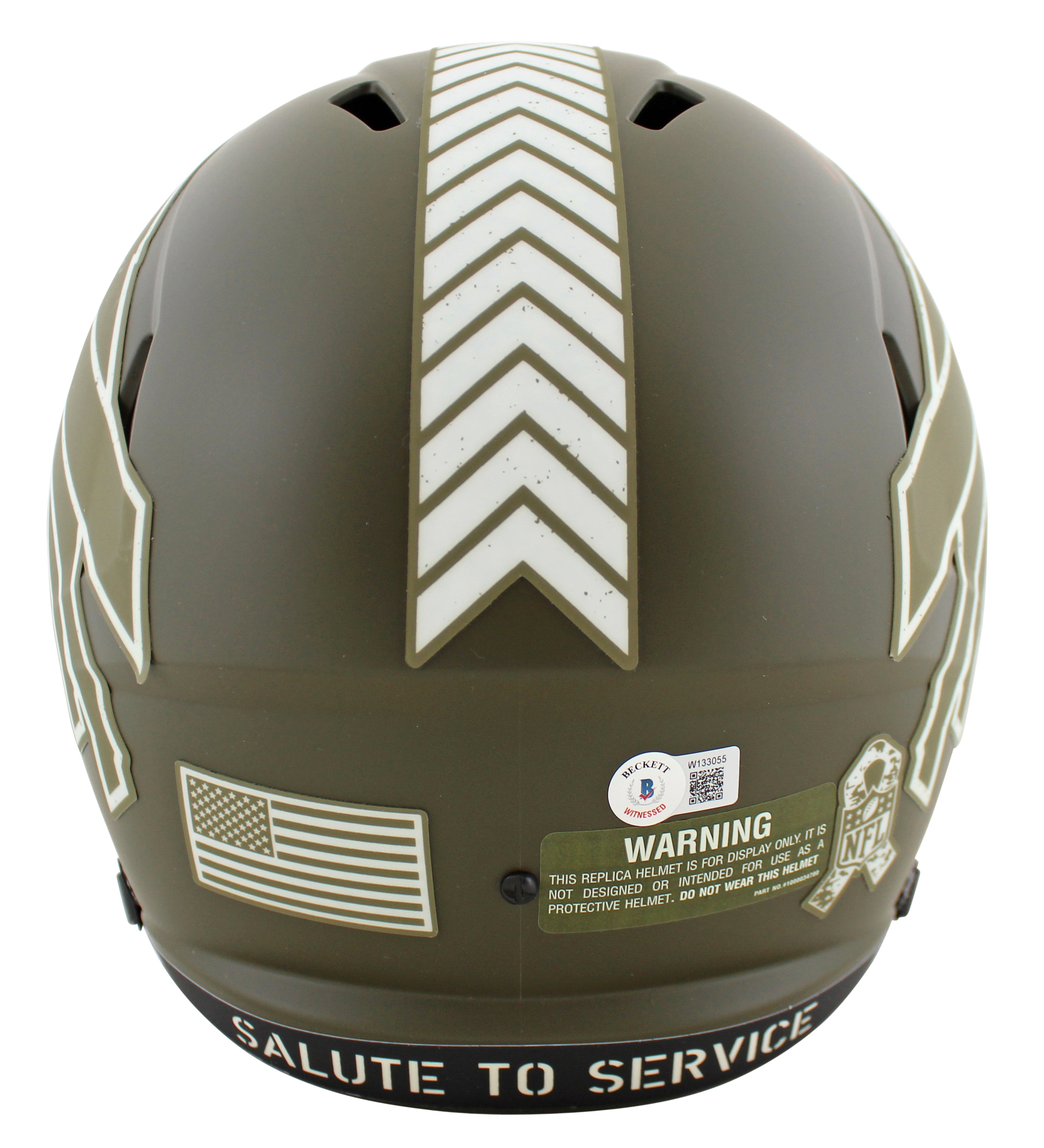 Bills Stefon Diggs Signed Salute To Service Full Size Speed Rep Helmet BAS Wit