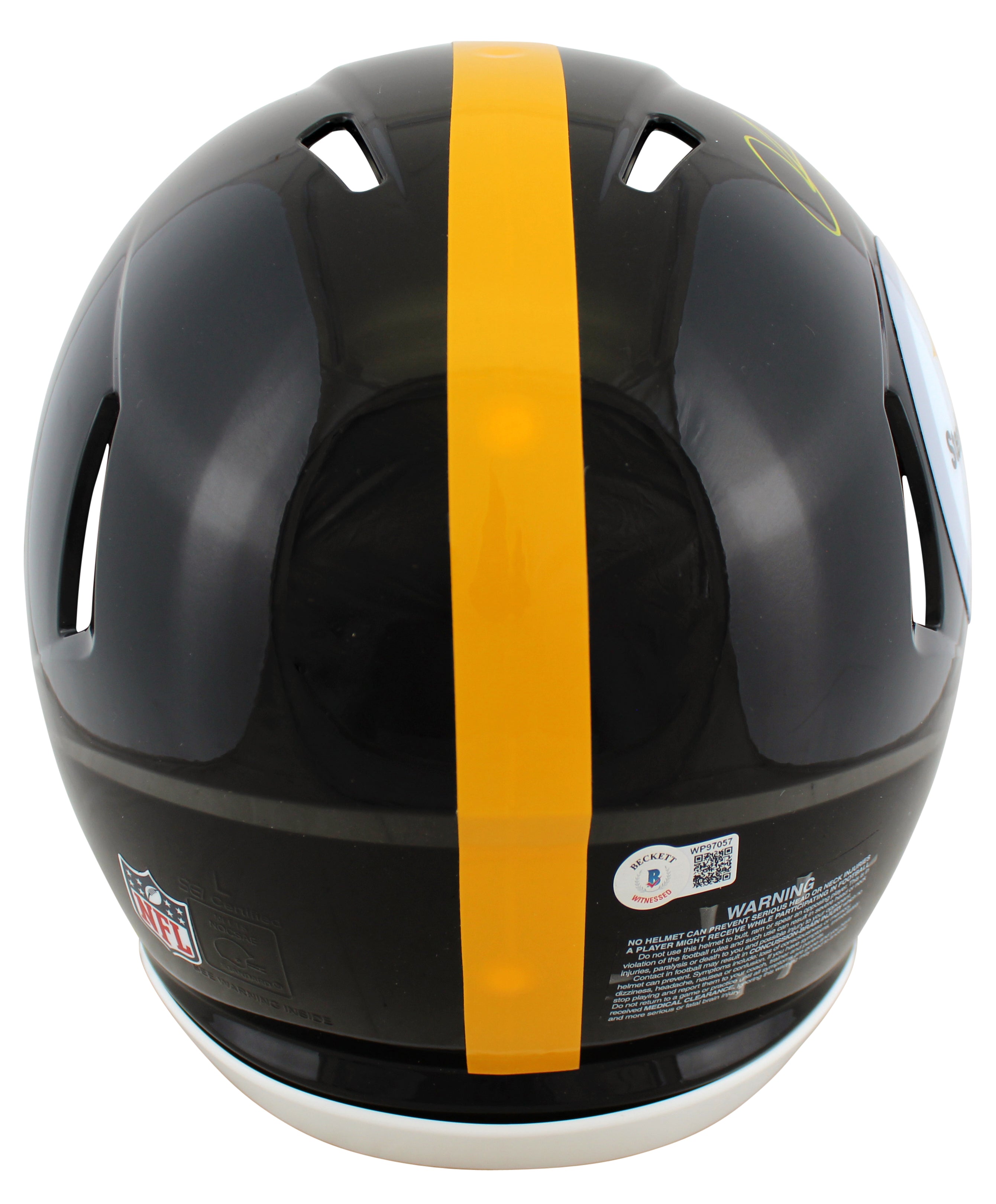 Steelers Chase Claypool Mapletron Signed Full Size Speed Proline Helmet BAS Wit