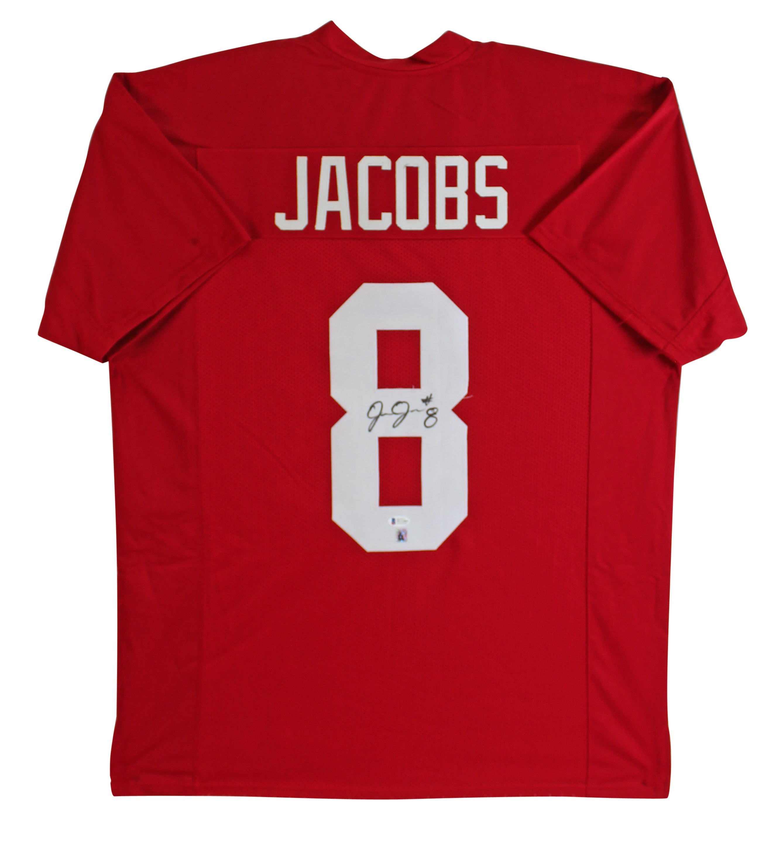 Josh Jacobs Authentic Signed Maroon Pro Style Jersey Autographed BAS Witnessed