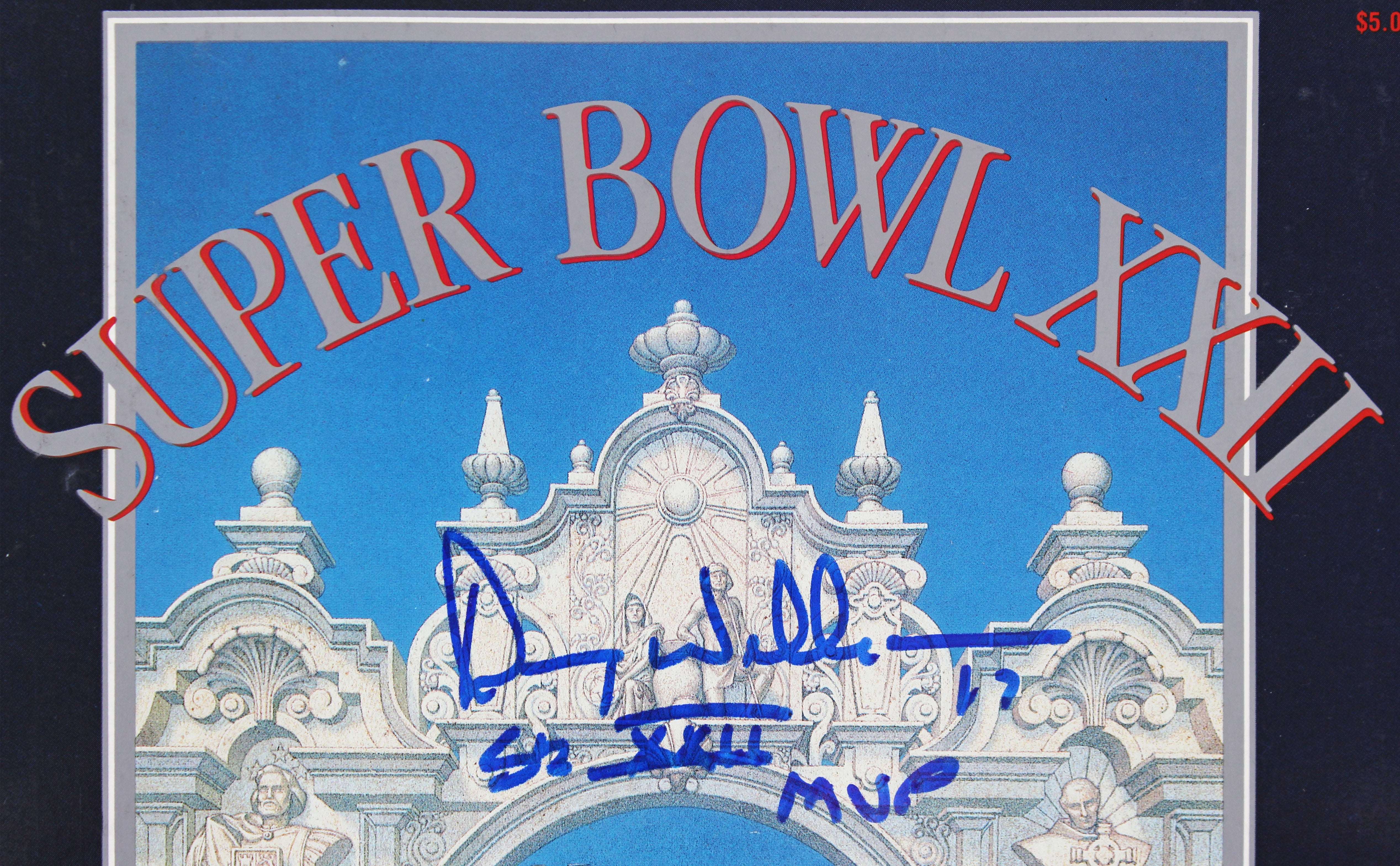 WFT Doug Williams "SB XXII MVP" Authentic Signed SB XXII Program BAS #BA75221