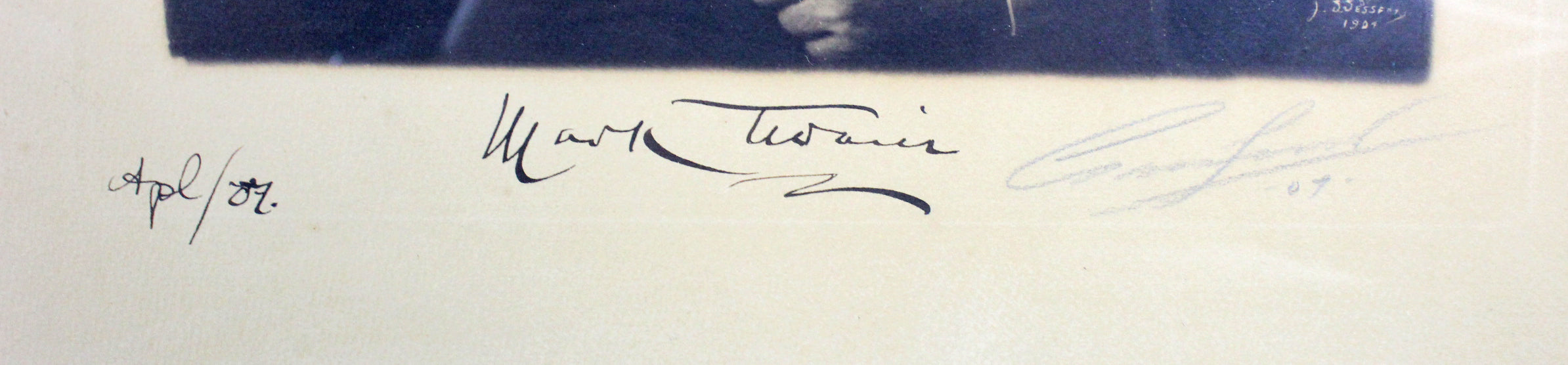 Samuel Clemens (Mark Twain) Signed & Framed 10x13 Photo Auto Graded 10! BAS