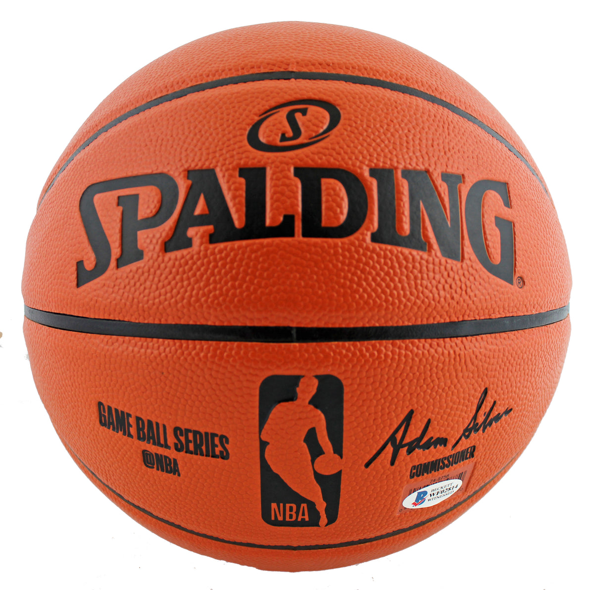 Lakers Shaquille O'Neal Signed Game Ball Series Basketball w/ Black SIg BAS