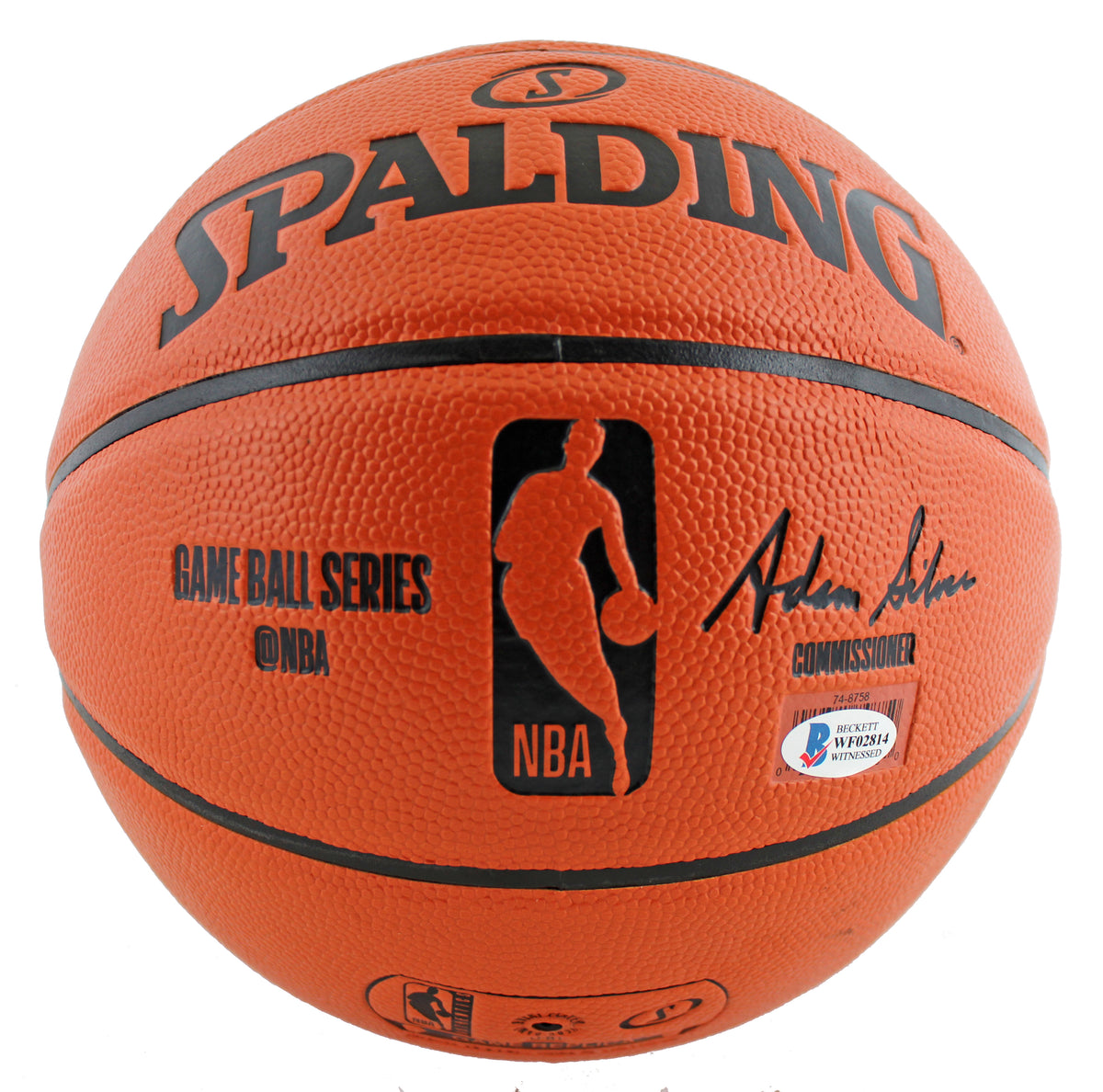 Lakers Shaquille O'Neal Signed Game Ball Series Basketball w/ Black SIg BAS