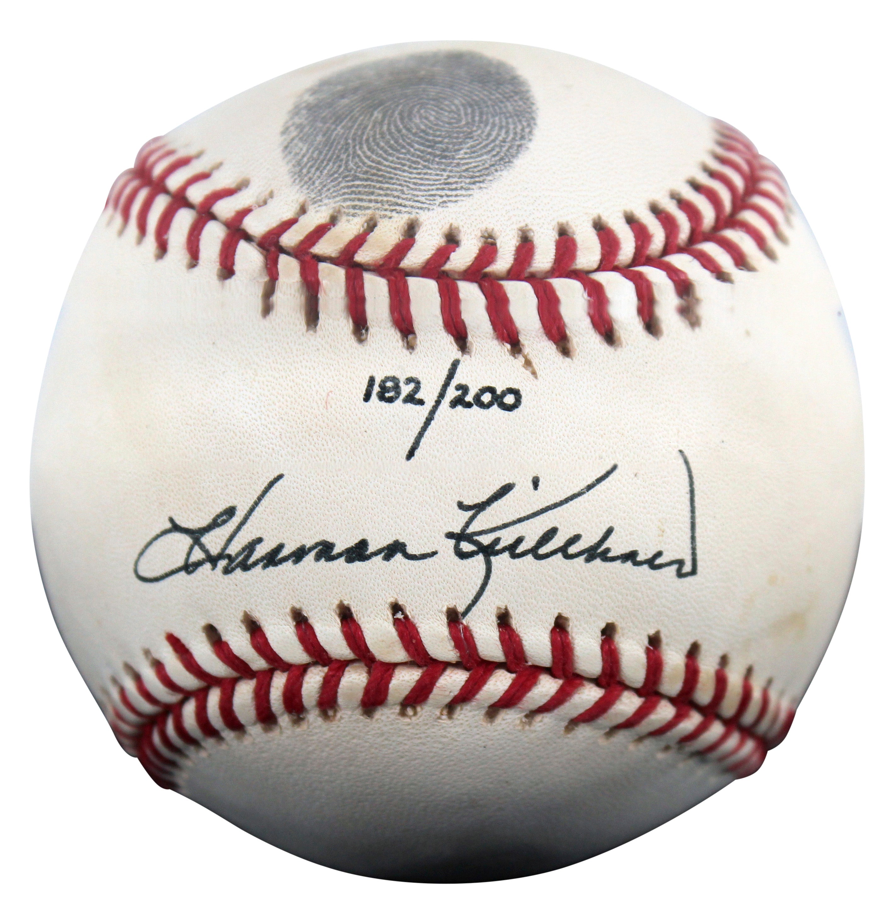 Twins Harmon Killebrew Signed Thumbprint Baseball LE #'d/200 w/ Display Case BAS HOLIDAY DOORBUSTER