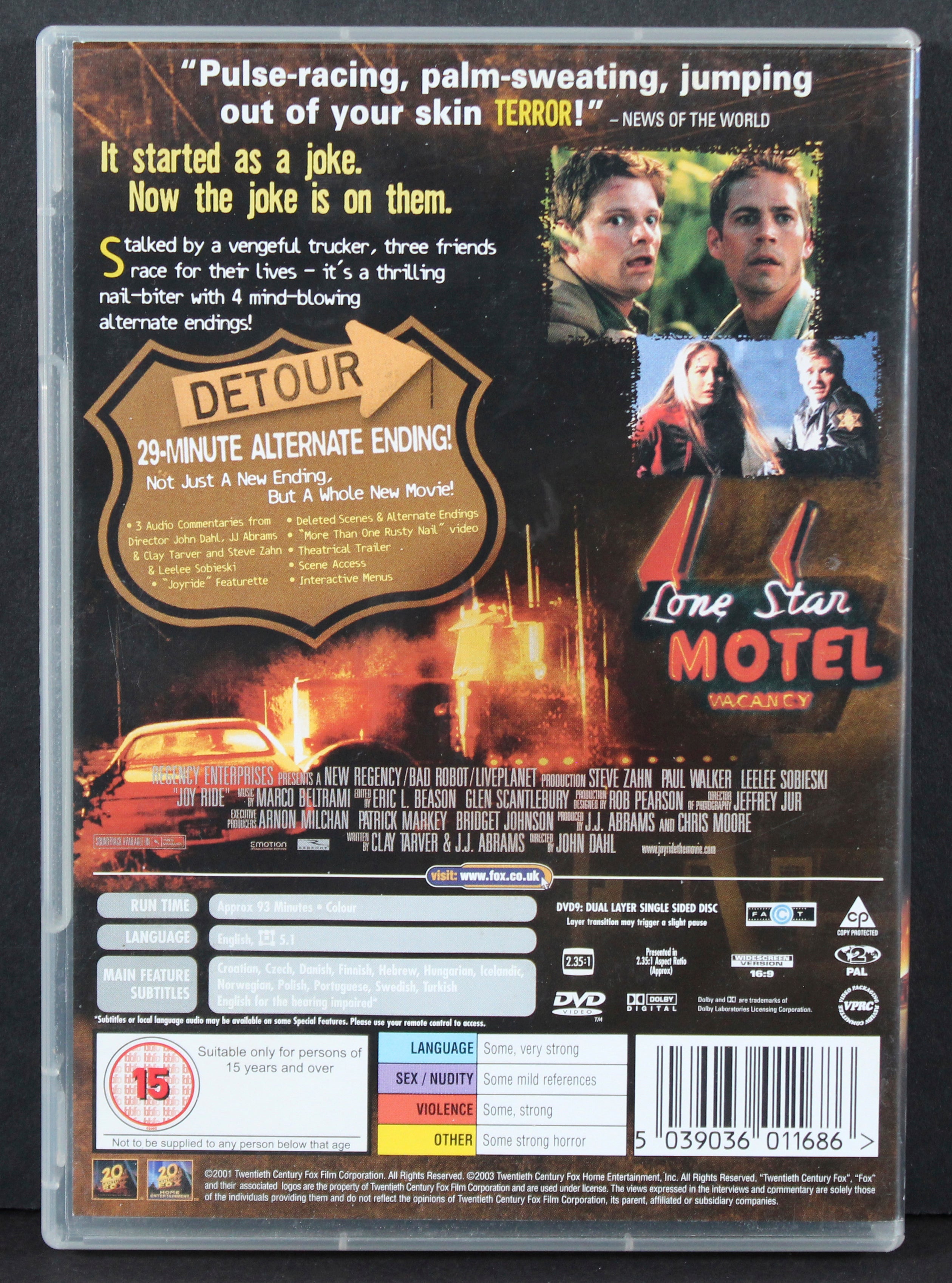 Paul Walker Authentic Signed Roadkill DVD Cover Auto Graded Mint 9! BAS #AB39343